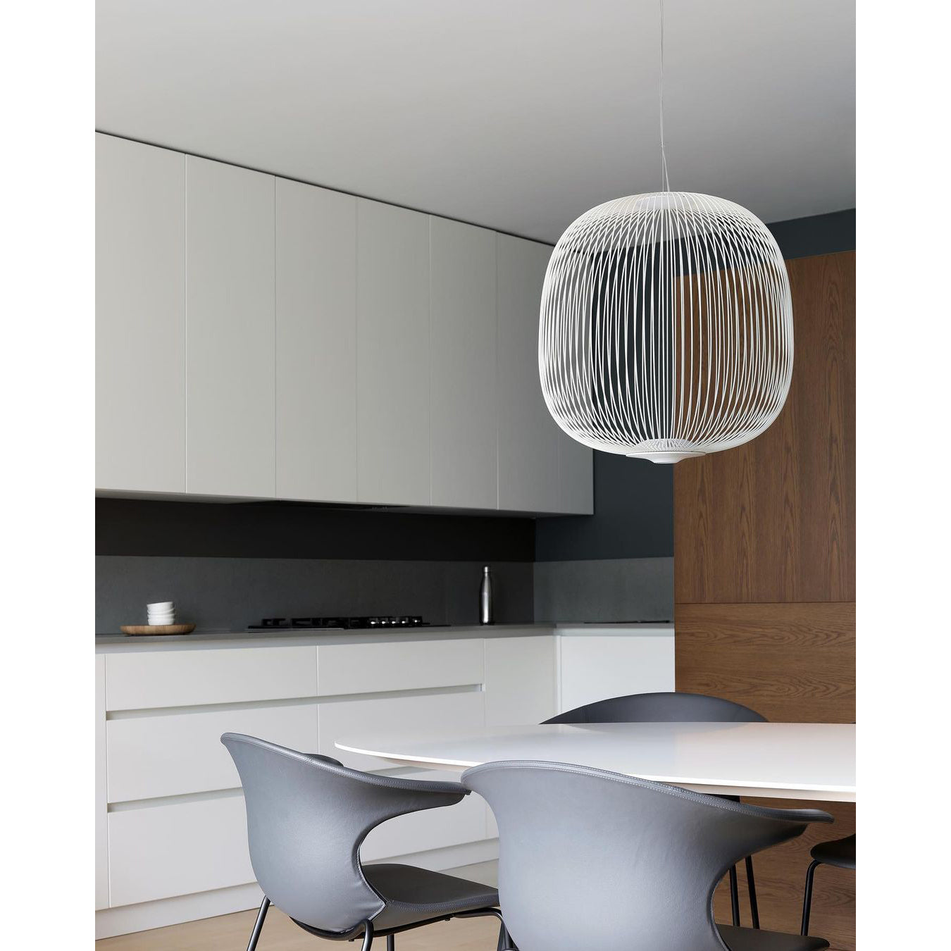Vadorora Modern Minimalist Cage Metal Pendant Lamp - Lamp Copper