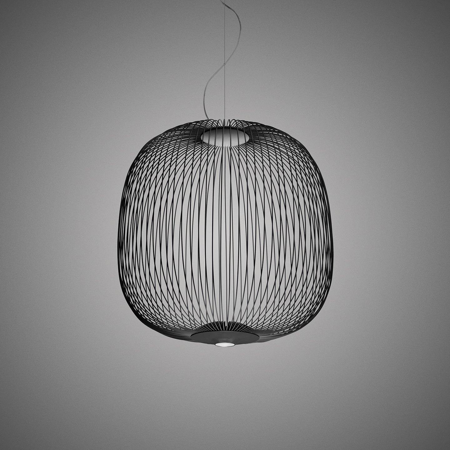 Vadorora Modern Minimalist Cage Metal Pendant Lamp - Lamp Copper