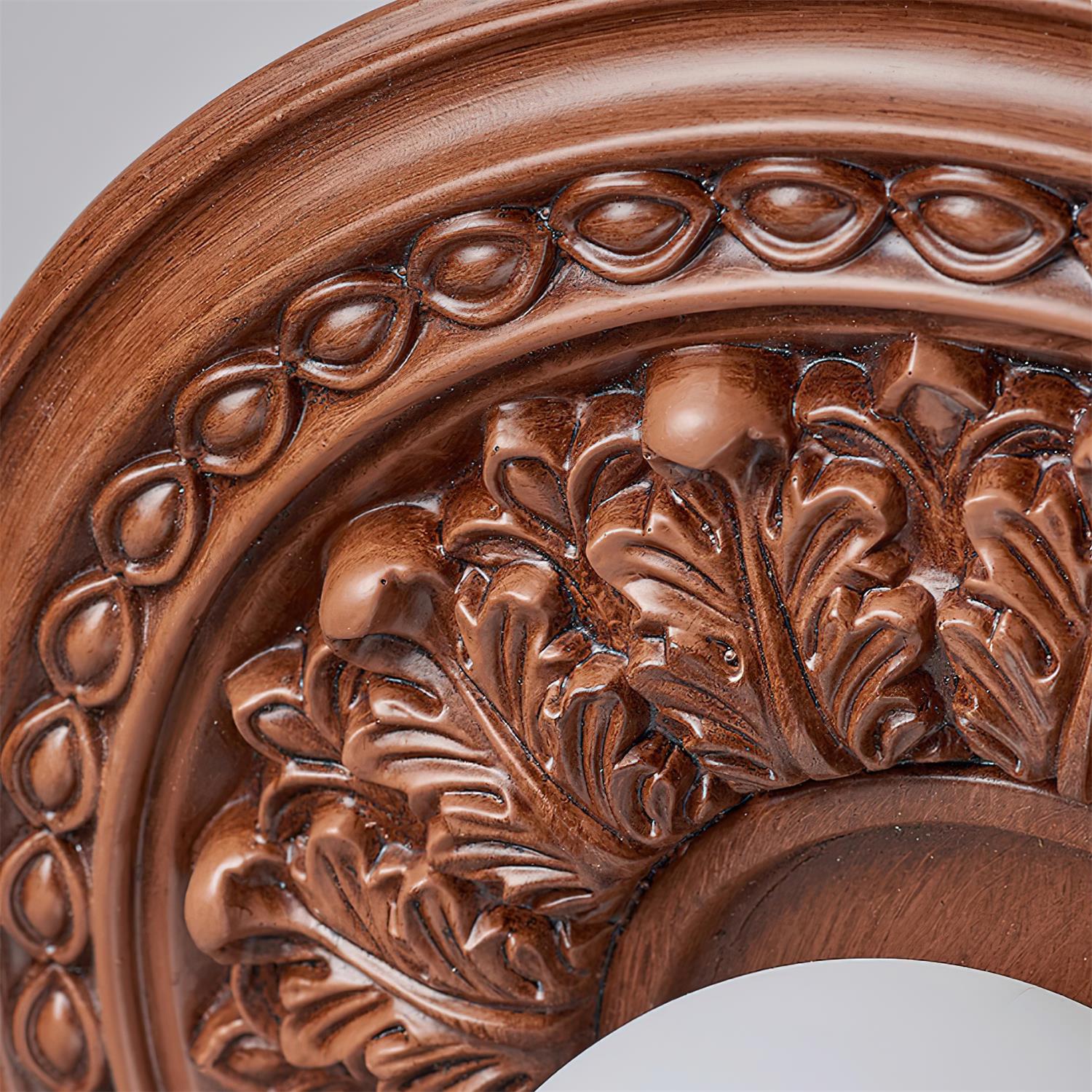 Ivorelle Vintage Carved Ceiling Light with Globe Shade - Letslighting