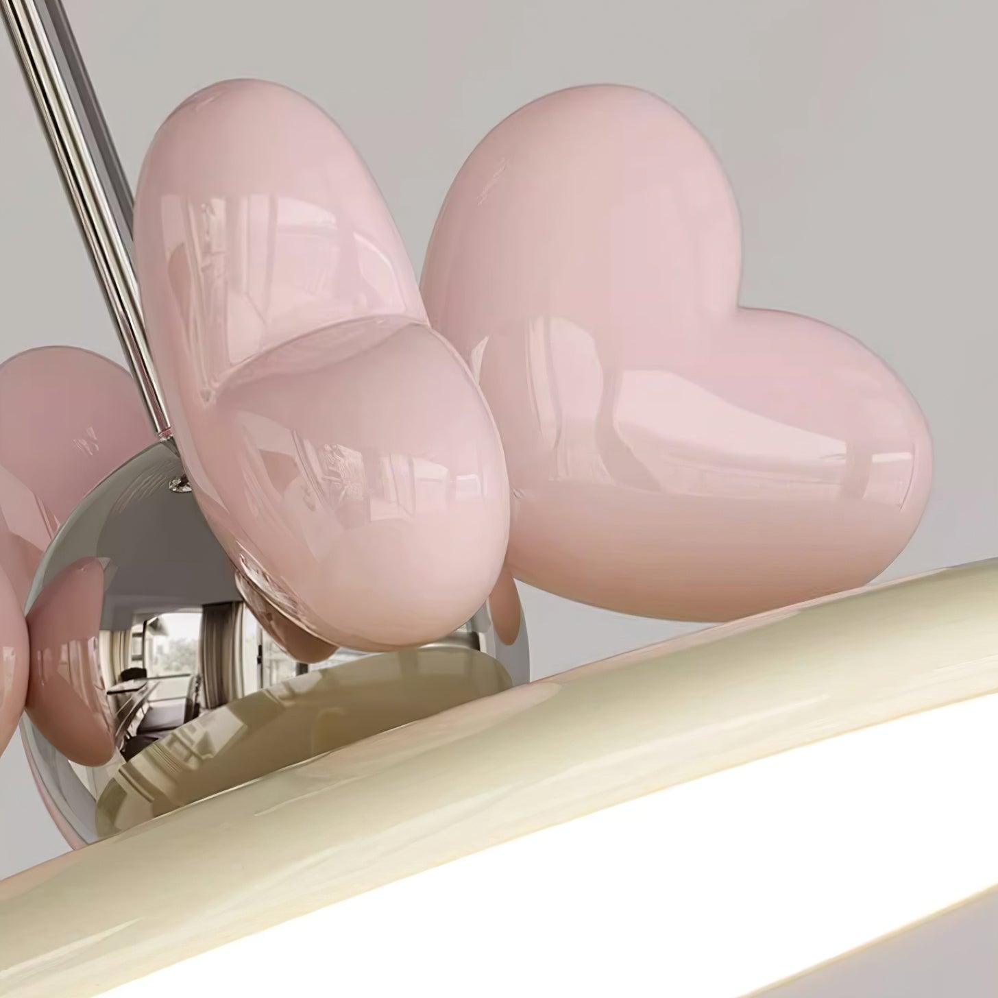 Lilia Pendant Lamp Pink Hearts Minimalist - Letslighting