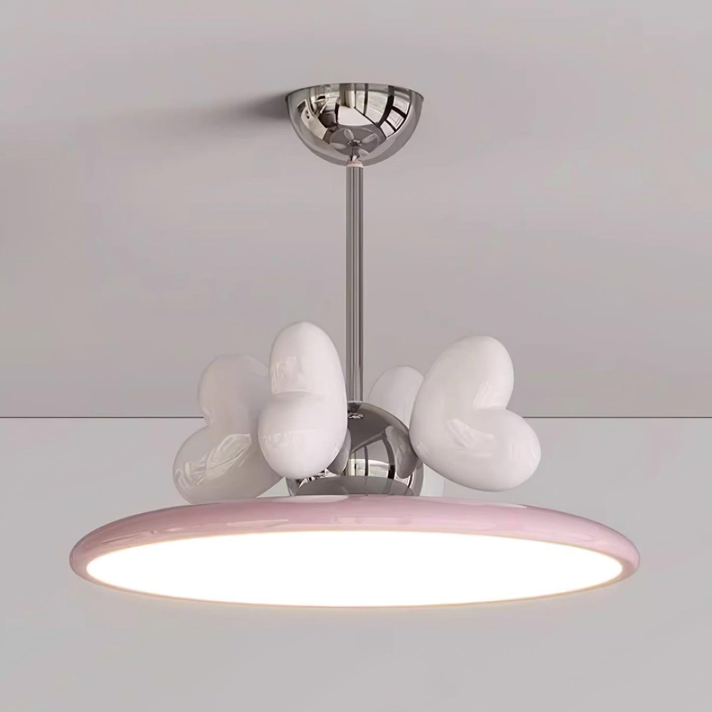 Lilia Pendant Lamp Pink Hearts Minimalist - Letslighting