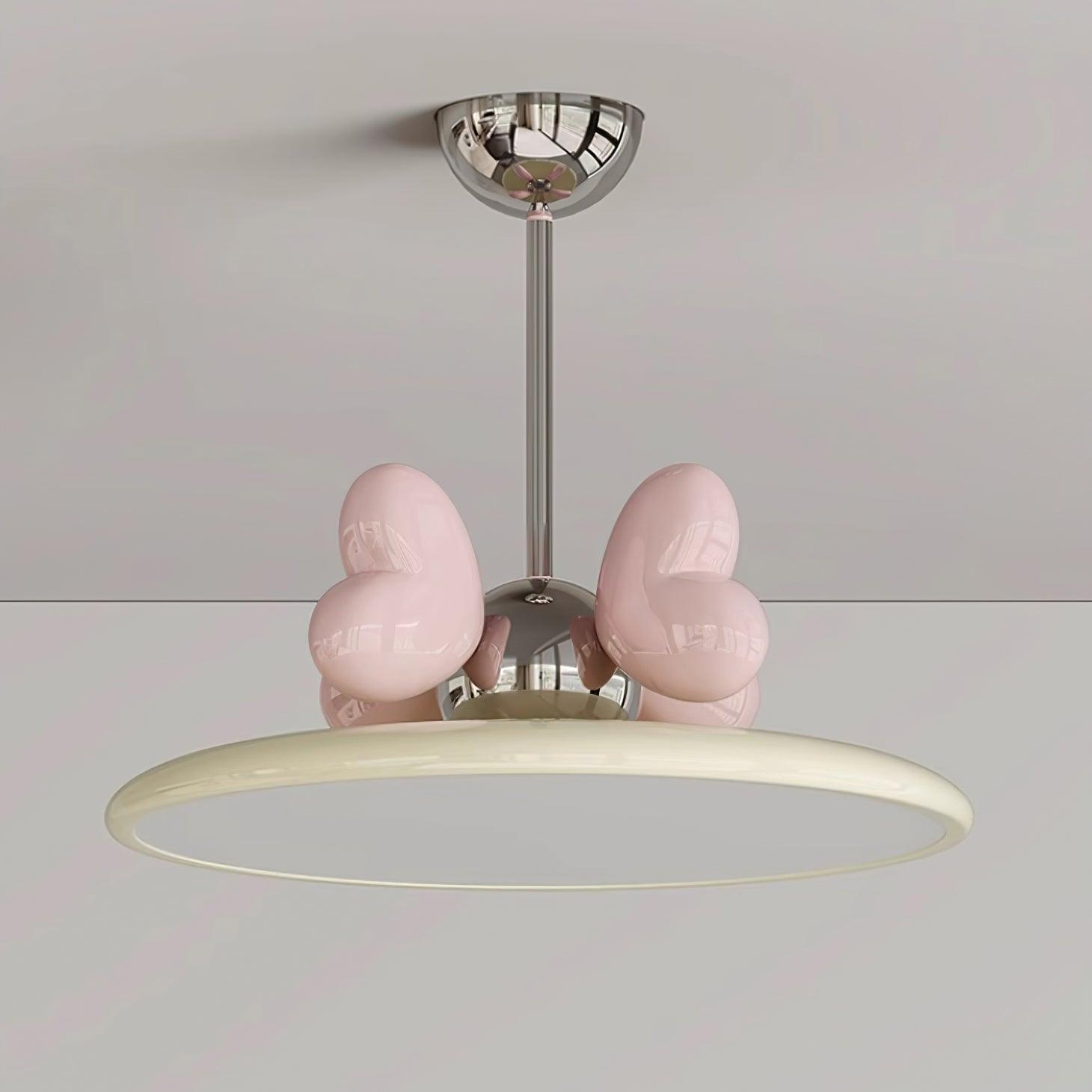 Lilia Pendant Lamp Pink Hearts Minimalist - Letslighting