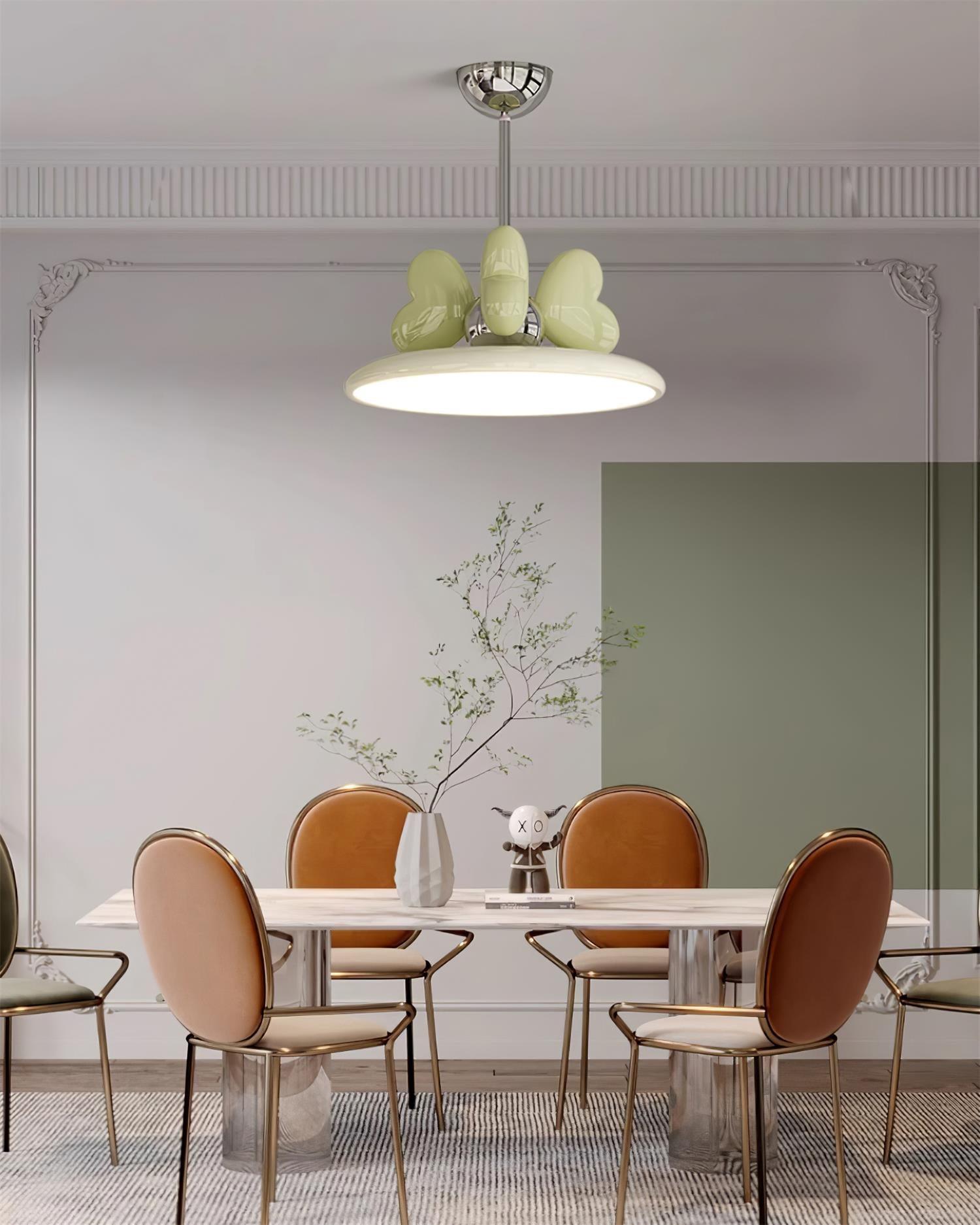 Lilia Pendant Lamp Pink Hearts Minimalist - Letslighting