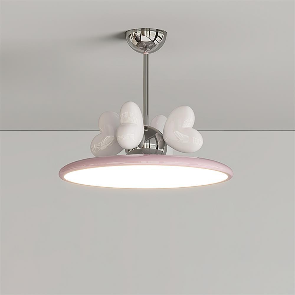 Lilia Pendant Lamp Pink Hearts Minimalist - Letslighting