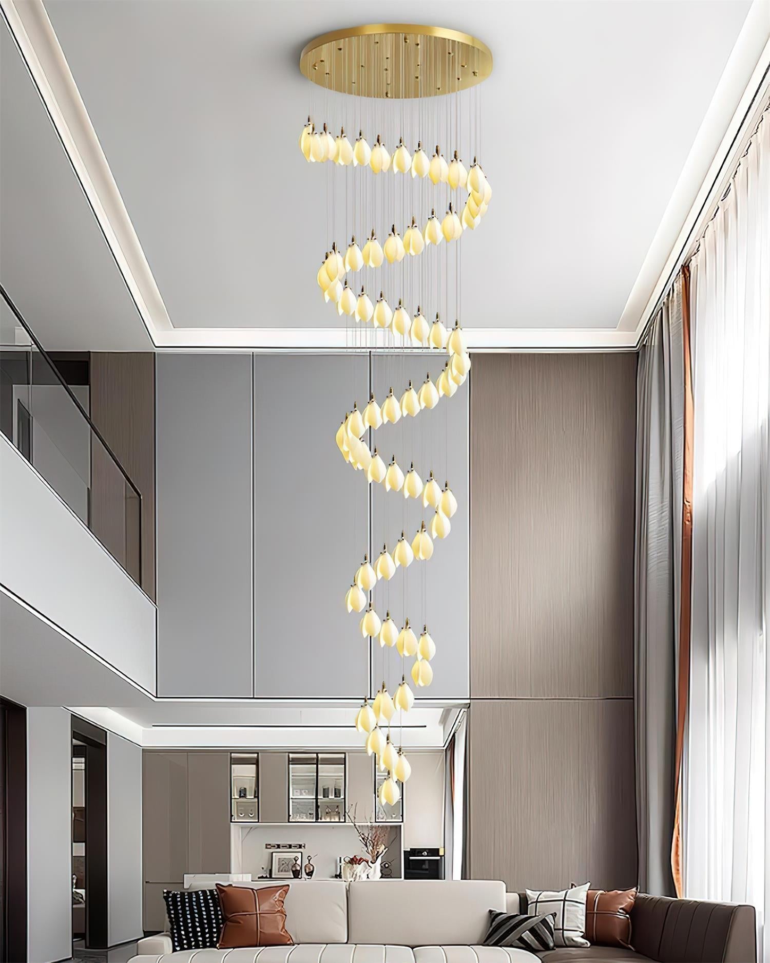 Lilium Lustre Pétales en Cascades Suspendus - Neutralighting