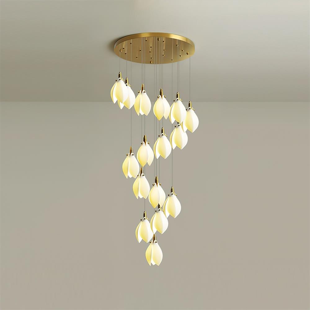 Lilium Lustre Pétales en Cascades Suspendus - Neutralighting