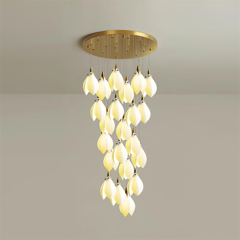Lilium Lustre Pétales en Cascades Suspendus - Neutralighting
