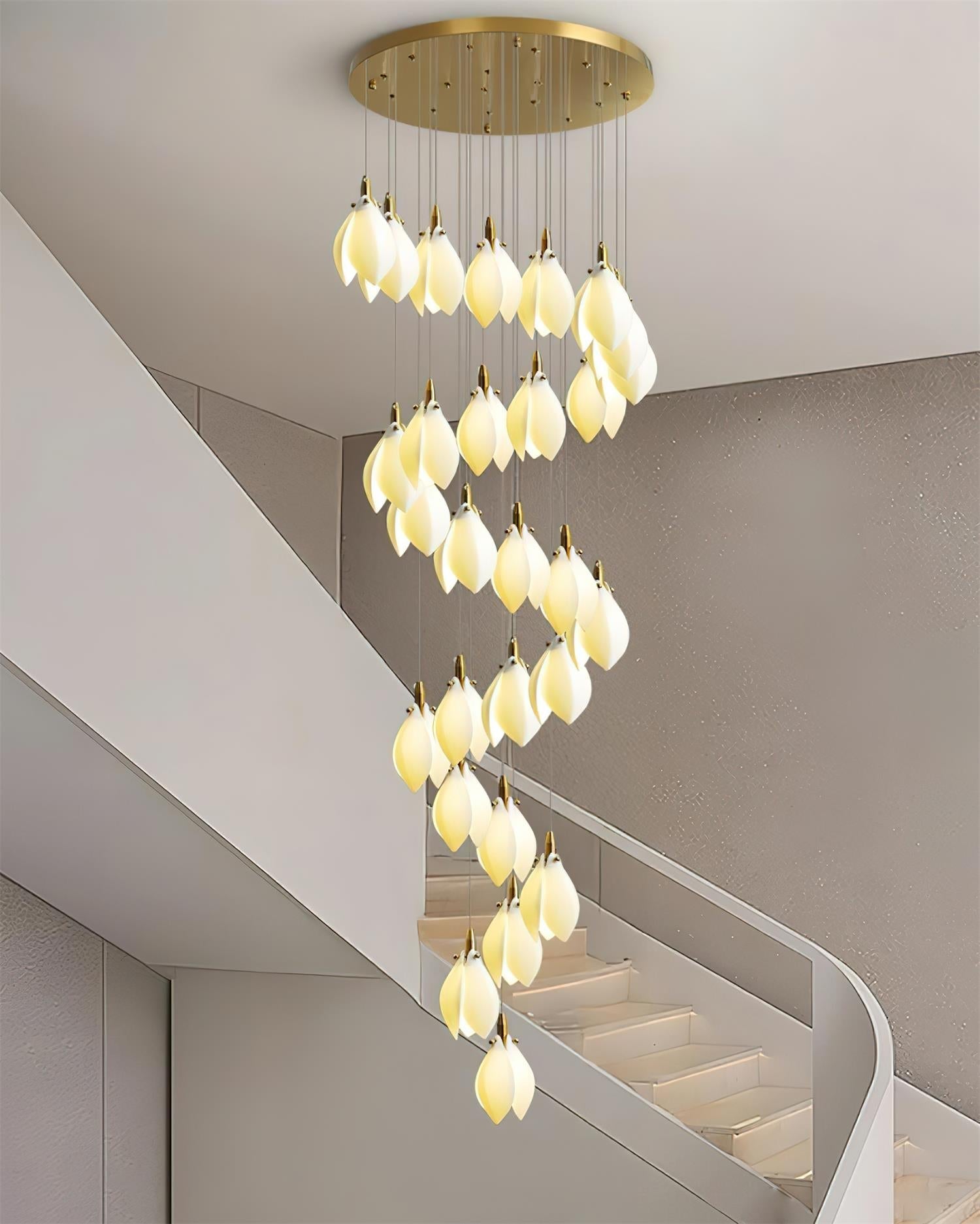 Lilium Lustre Pétales en Cascades Suspendus - Neutralighting