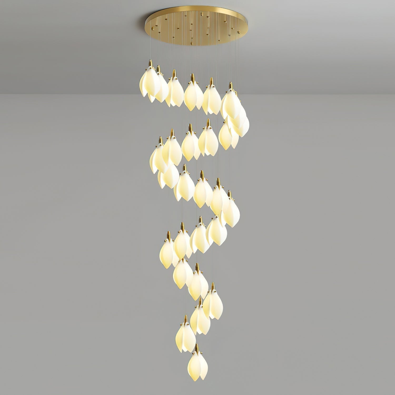 Lilium Lustre Pétales en Cascades Suspendus - Neutralighting