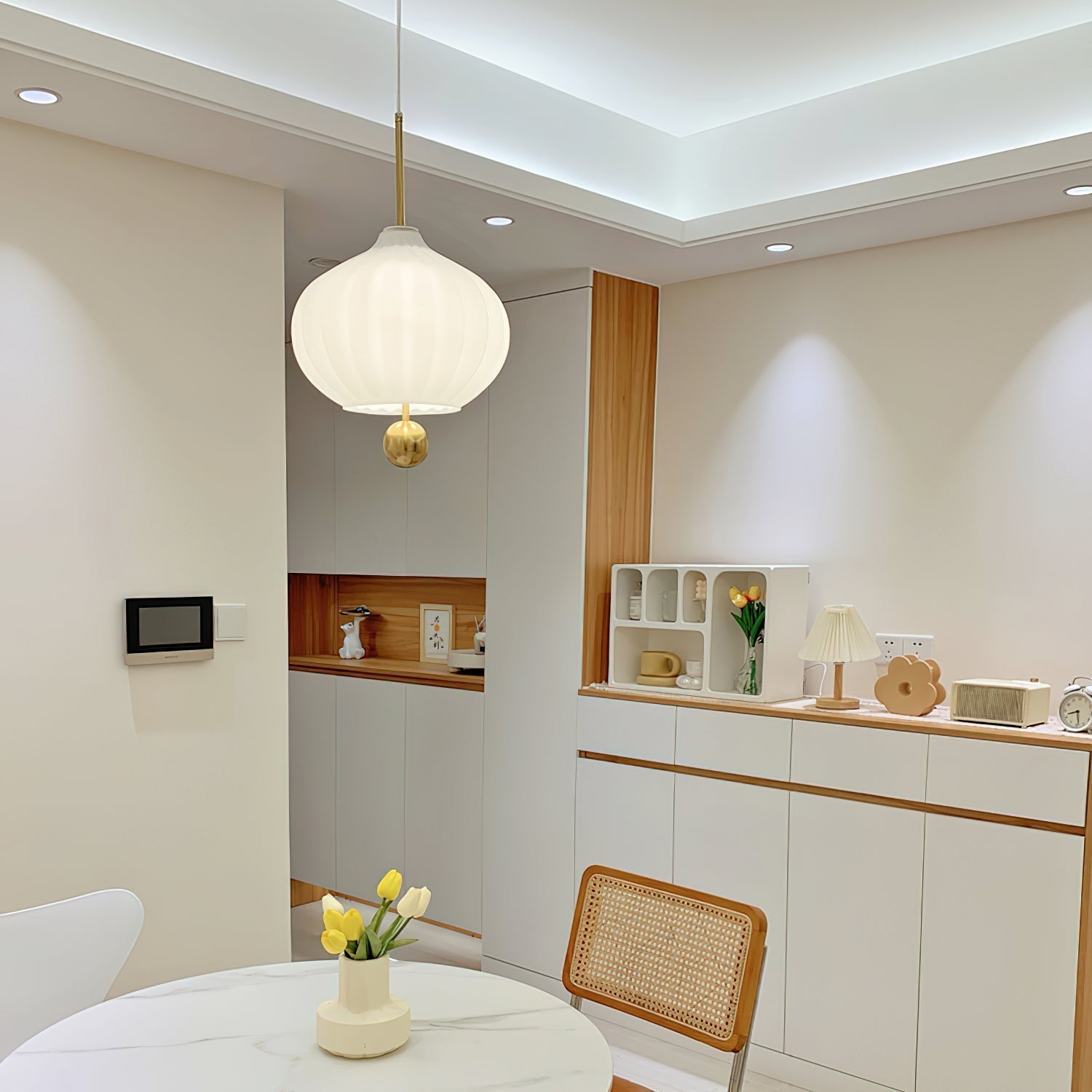 Zamarir Lampe à Suspension Moderne Minimaliste en Métal et Verre - Neutralighting