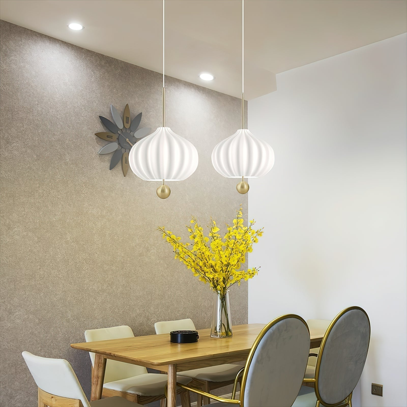 Zamarir Lampe à Suspension Moderne Minimaliste en Métal et Verre - Neutralighting