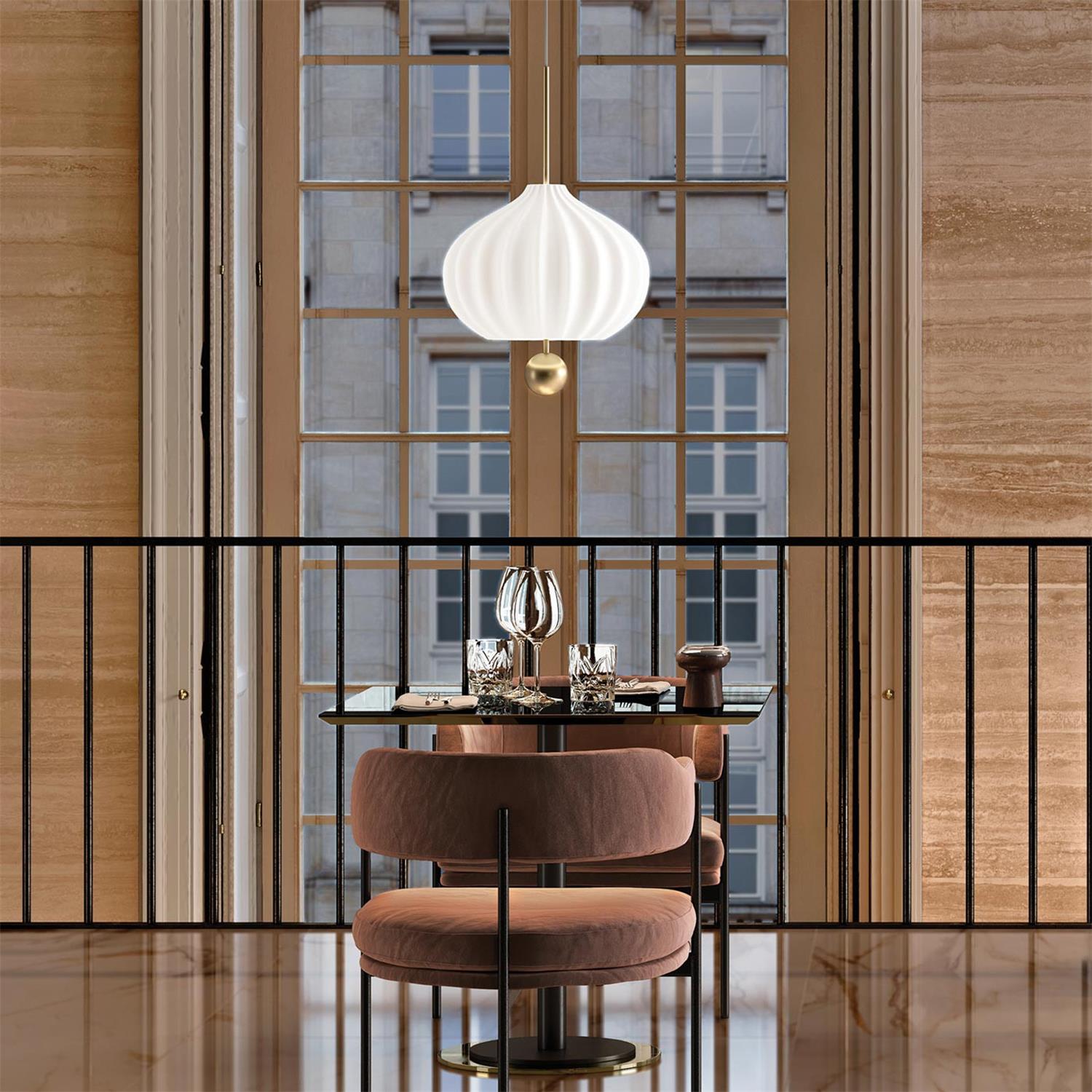 Zamarir Lampe à Suspension Moderne Minimaliste en Métal et Verre - Neutralighting
