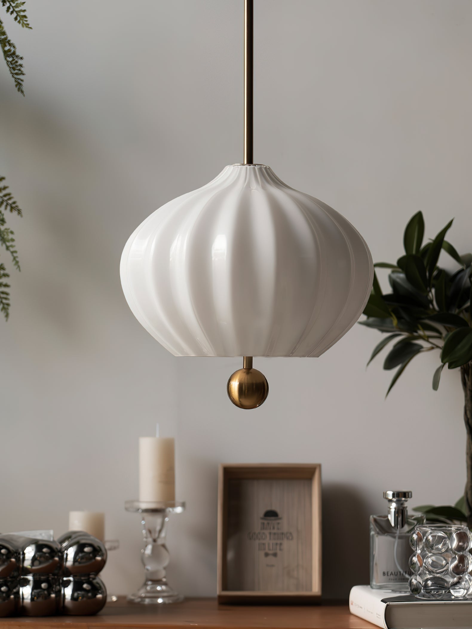 Zamarir Lampe à Suspension Moderne Minimaliste en Métal et Verre - Neutralighting