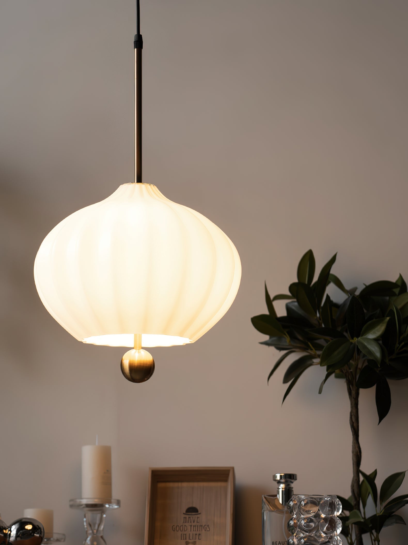 Zamarir Lampe à Suspension Moderne Minimaliste en Métal et Verre - Neutralighting