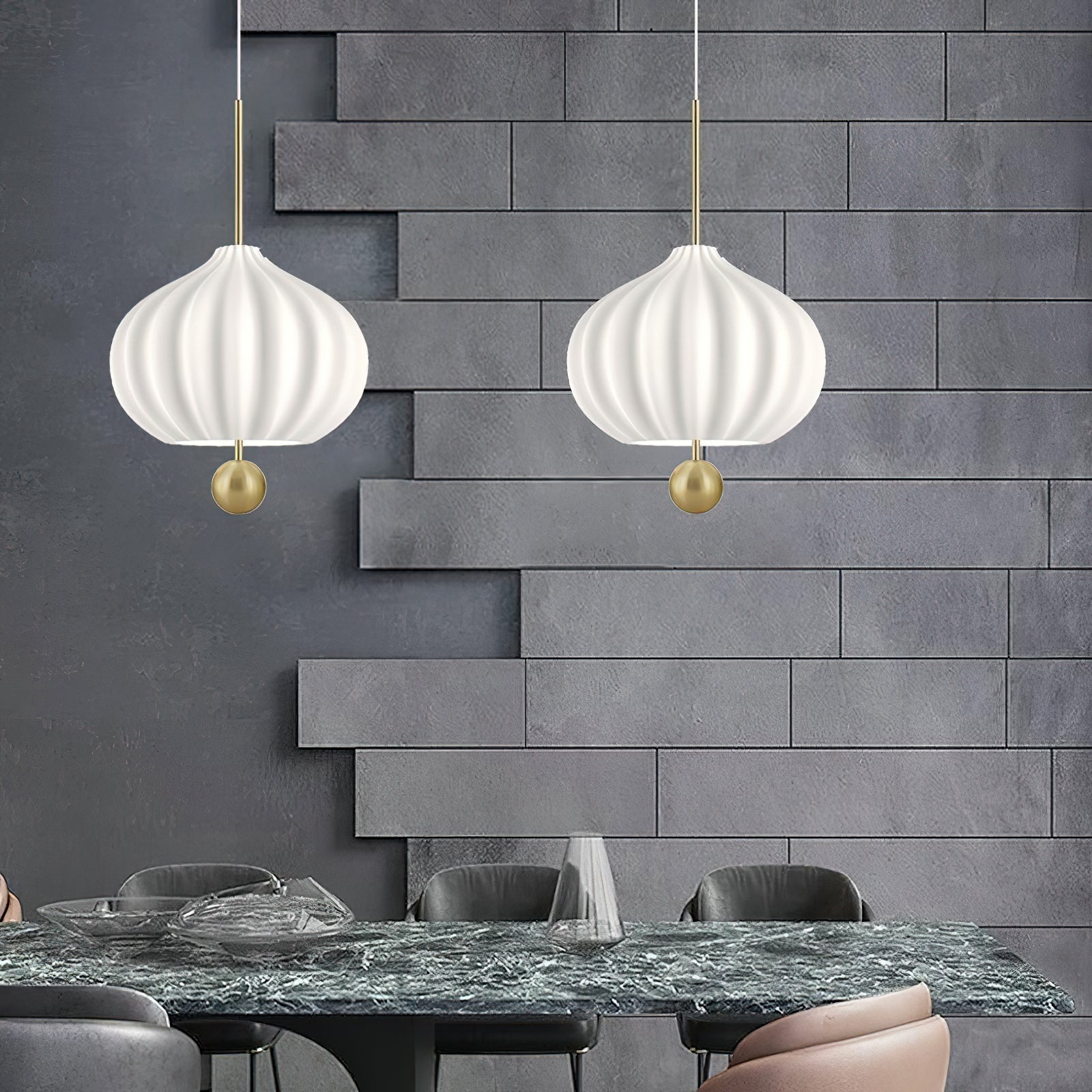 Zamarir Lampe à Suspension Moderne Minimaliste en Métal et Verre - Neutralighting