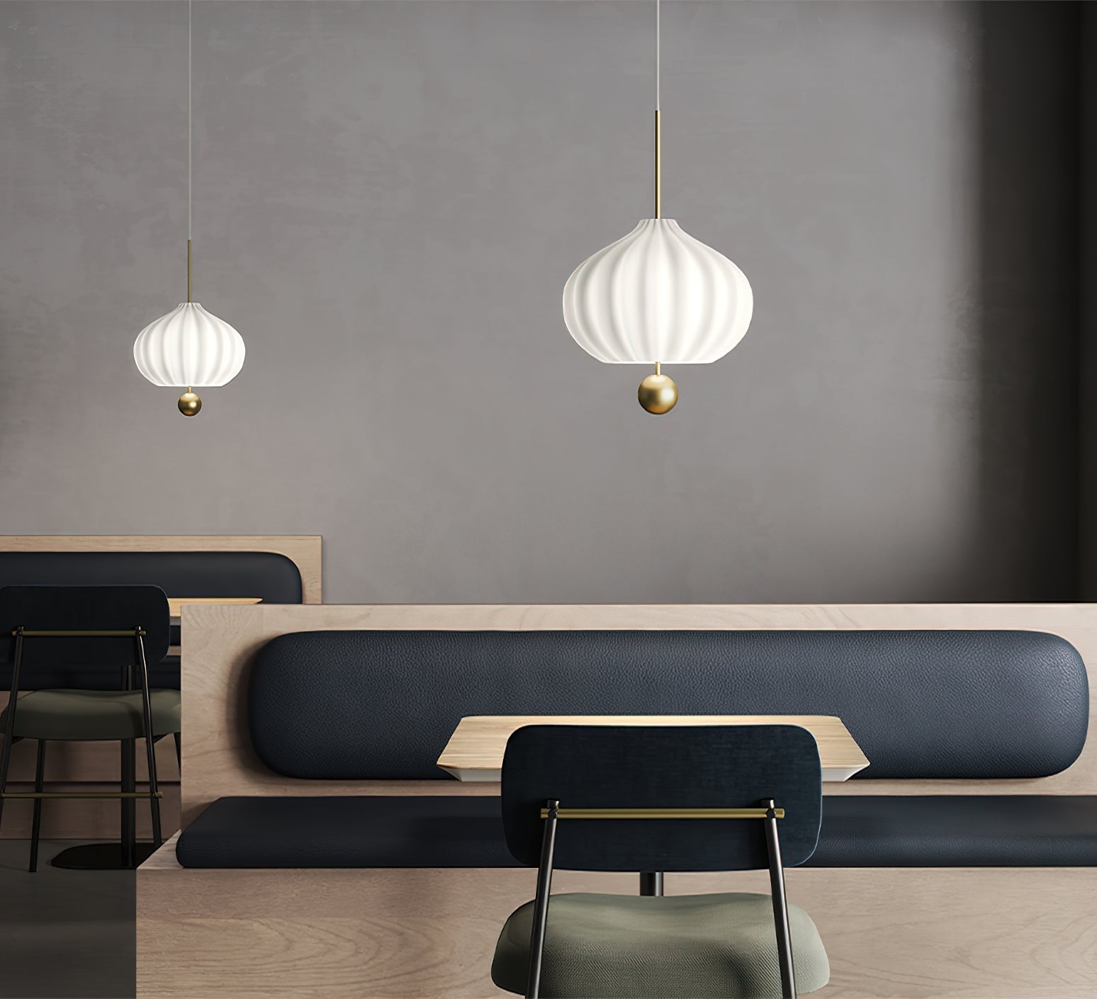 Zamarir Lampe à Suspension Moderne Minimaliste en Métal et Verre - Neutralighting