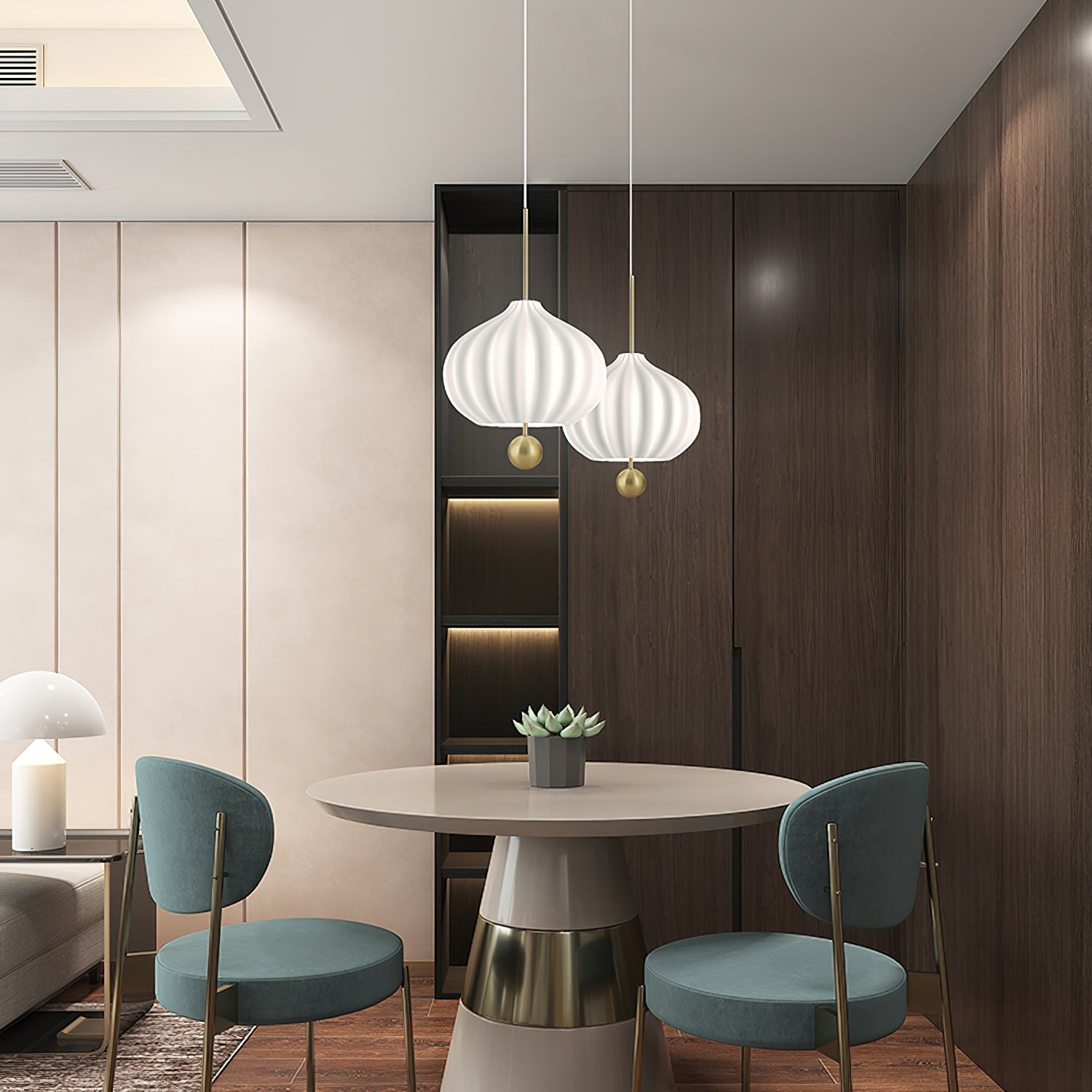 Zamarir Lampe à Suspension Moderne Minimaliste en Métal et Verre - Neutralighting