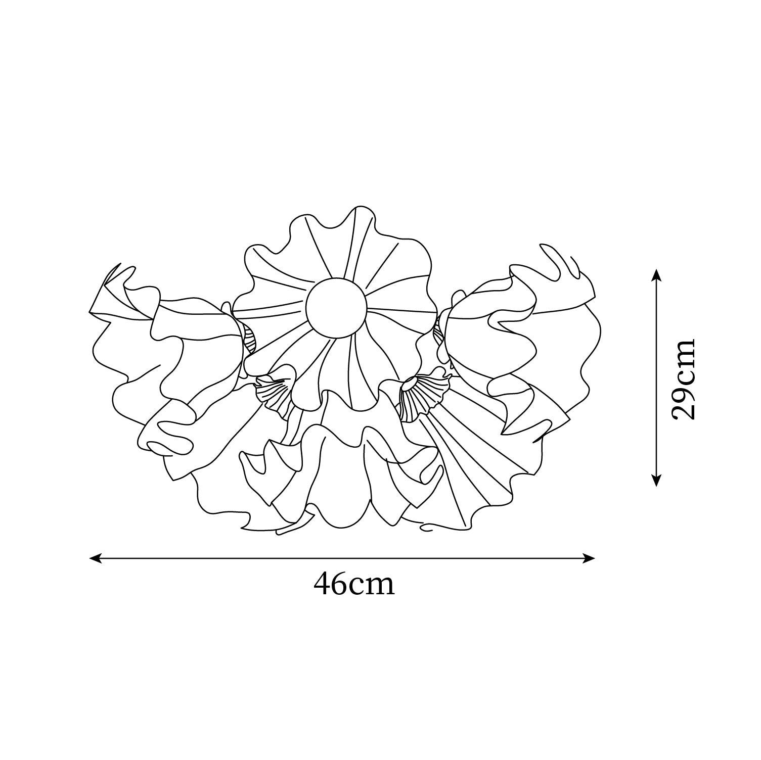 Plafonnier Pétale Nuances Ondulé Verre Floraison Élégant Floral - Neutralighting