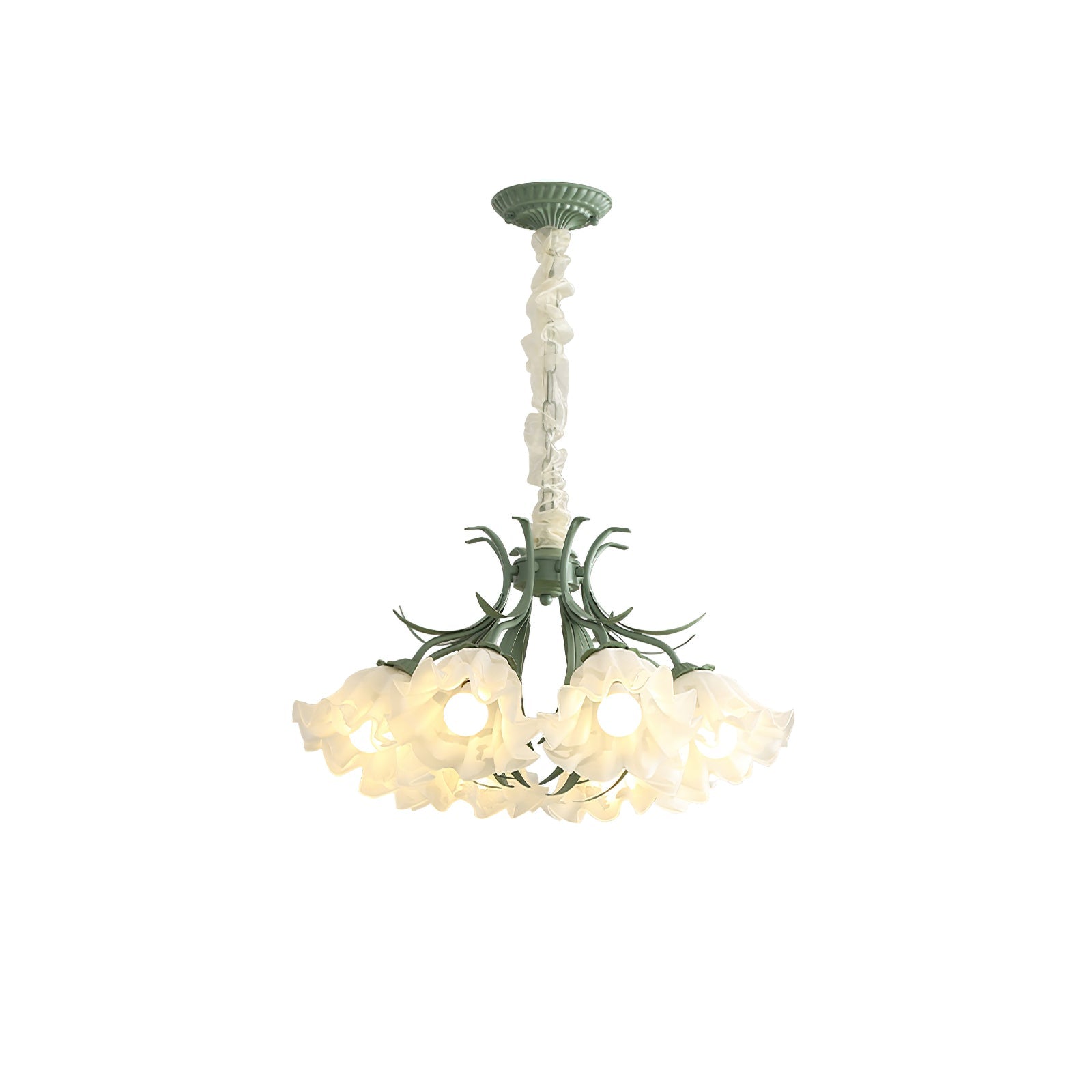 Lustra Chandelier Fleur avec Pétales et Feuilles - Neutralighting
