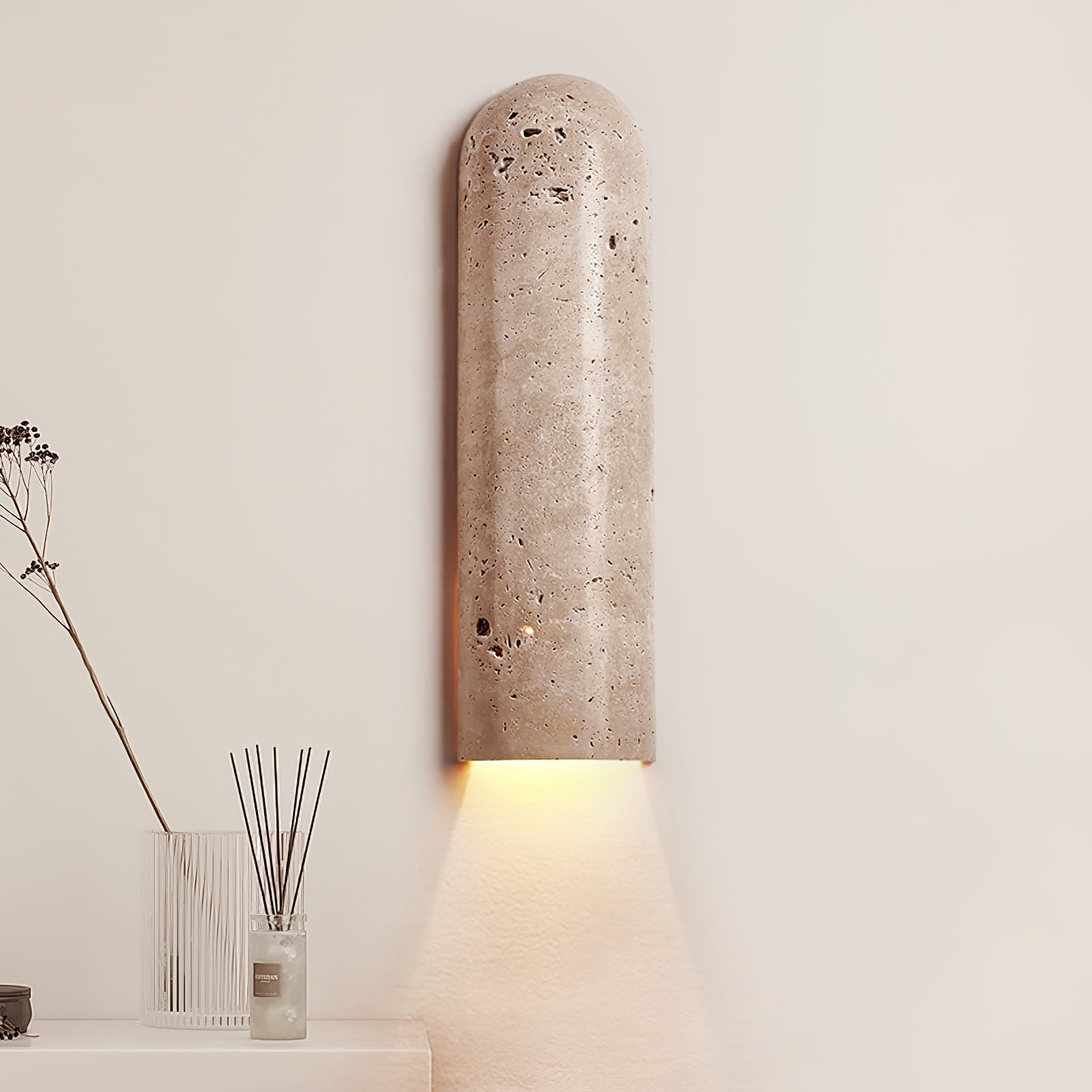 Olvenan Travertine Wall Light - Neutralighting