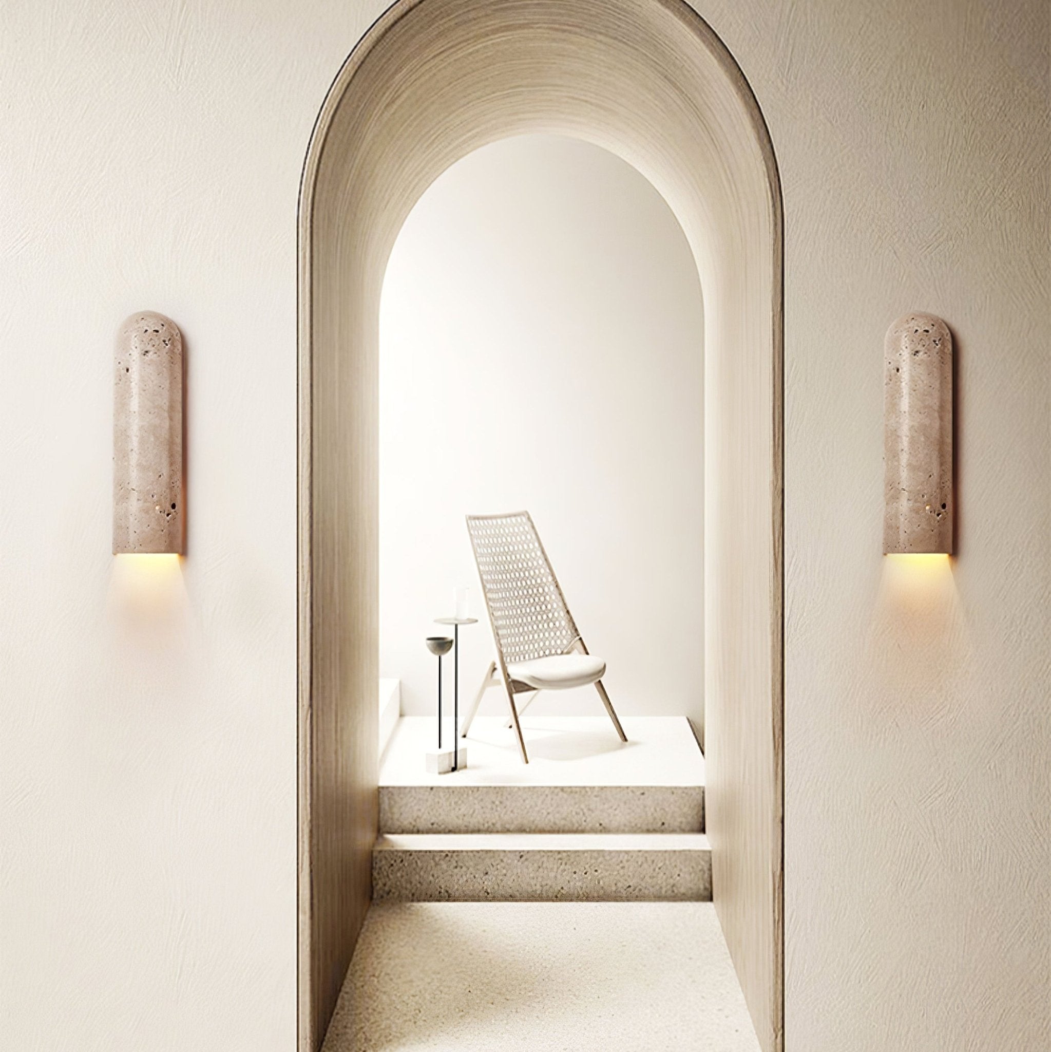 Olvenan Travertine Wall Light - Neutralighting