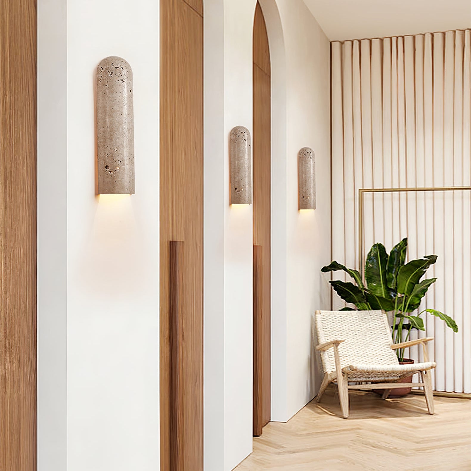 Olvenan Travertine Wall Light - Neutralighting