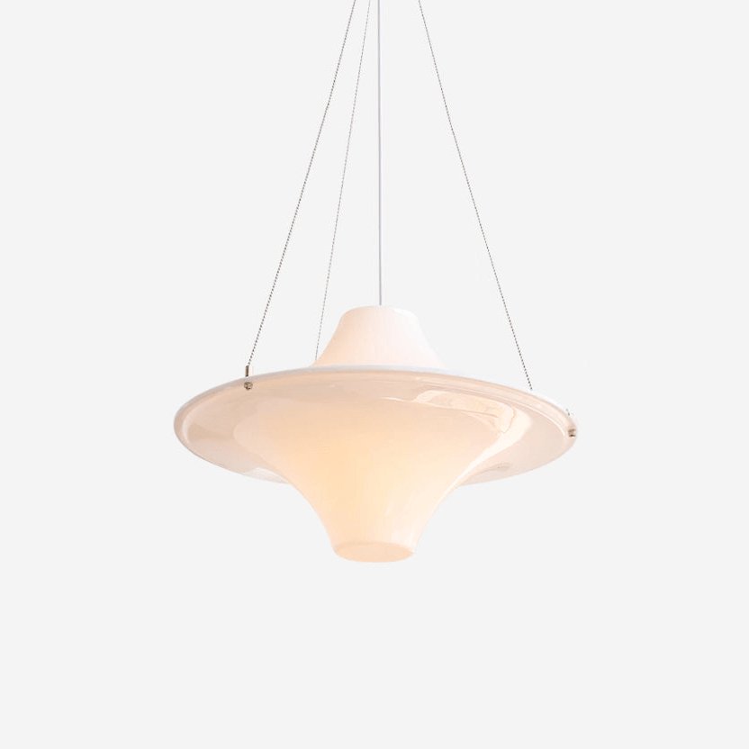Solara Lampe suspendue en acrylique en forme d'OVNI pour salon contemporain - Neutralighting