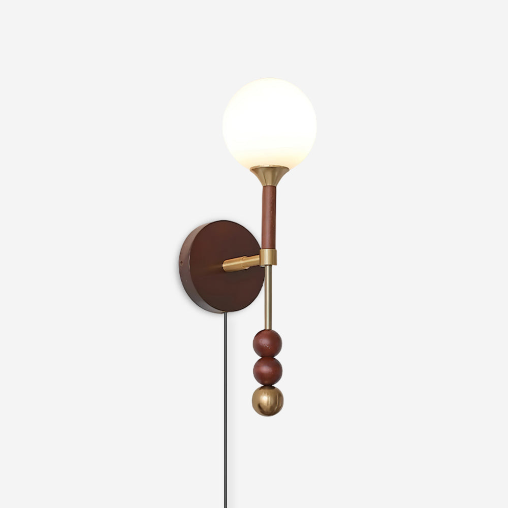 Dream Applique Murale Vintage Verre Bois Noyer - Neutralighting