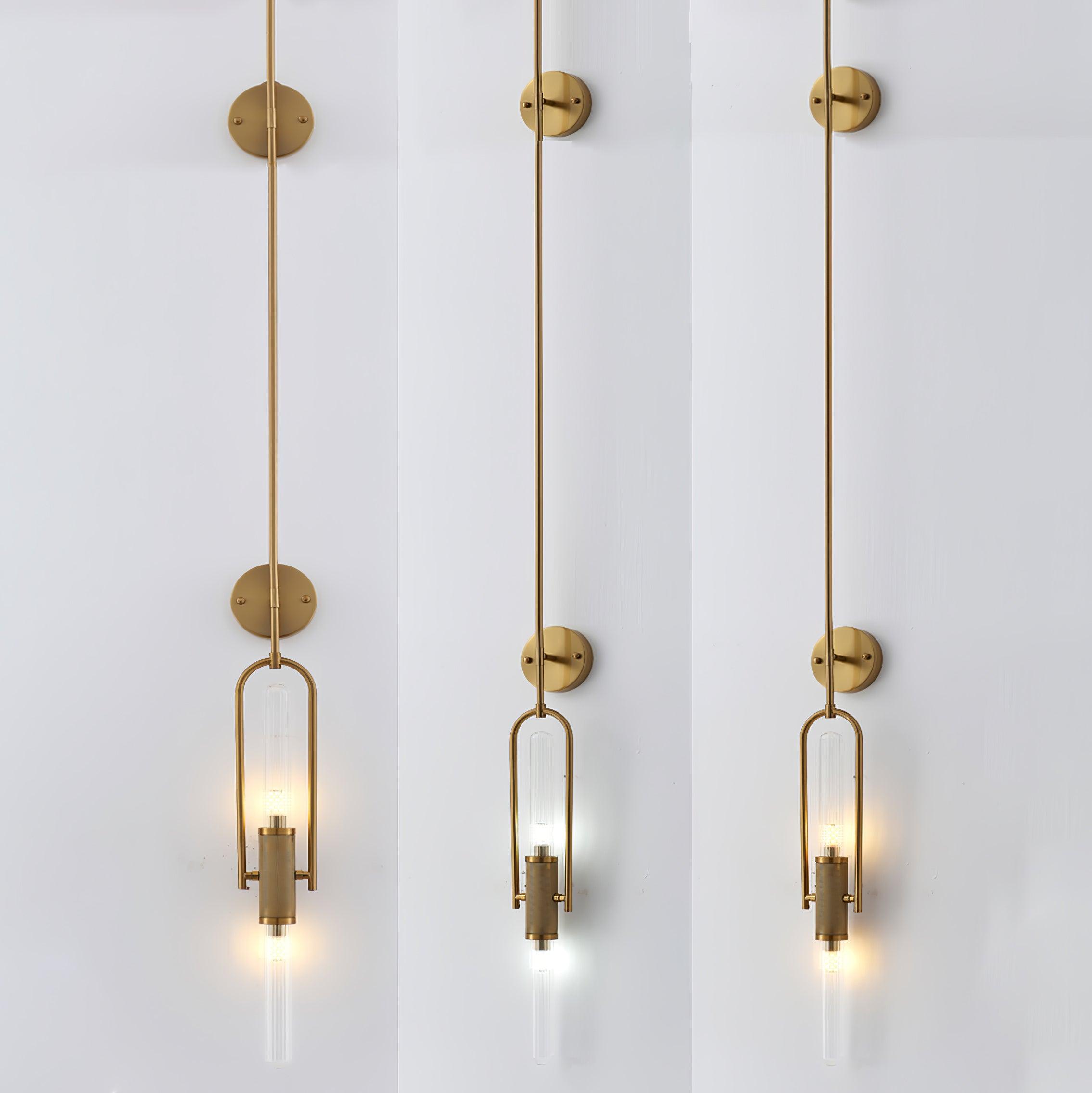 Olraeos Nordic Art Long Arc Glass Wall Lamp - Blowlighting