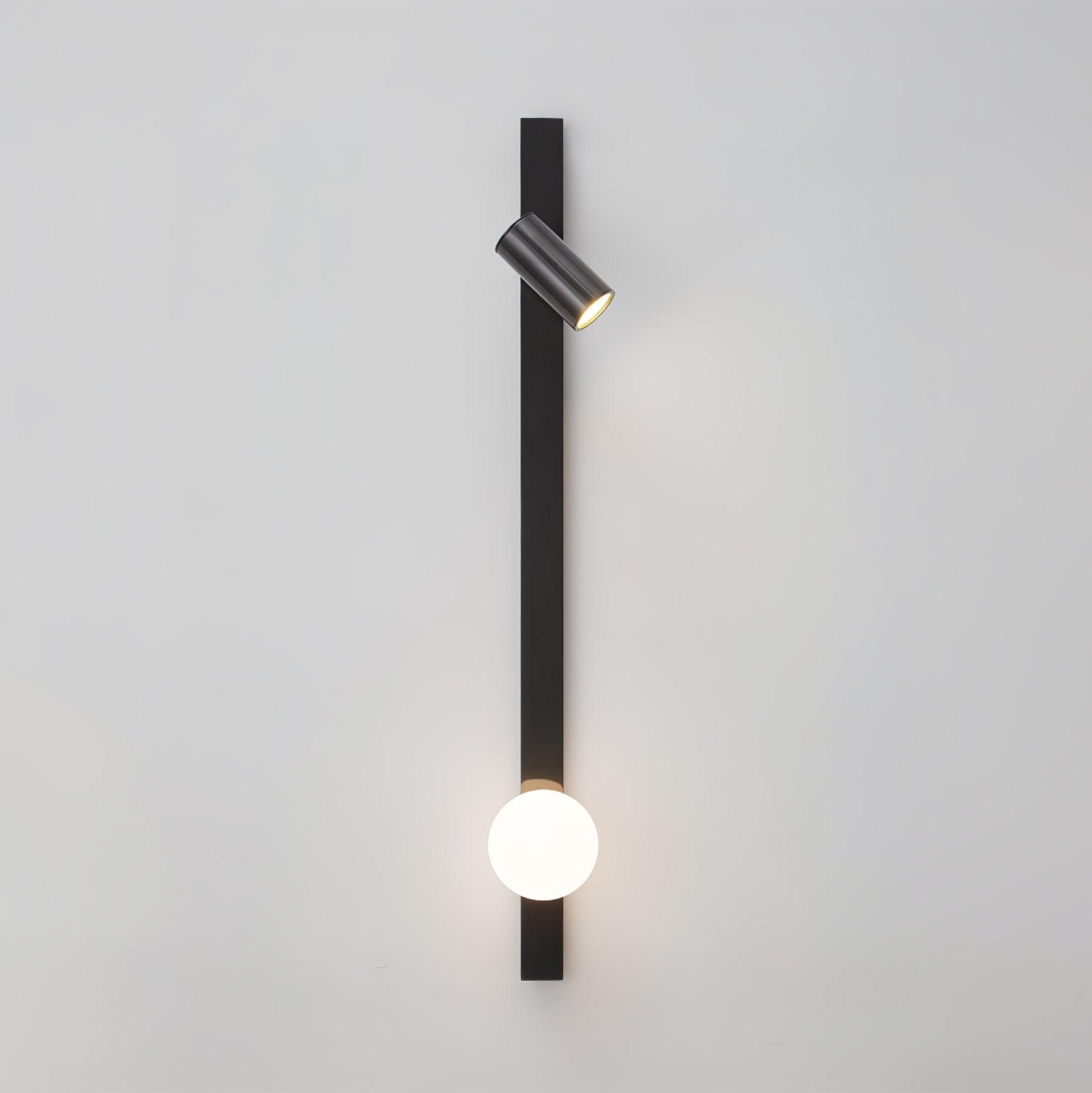 Evlaeiel Long Arm Plug-in Brass Glass Wall Light - Neutralighting