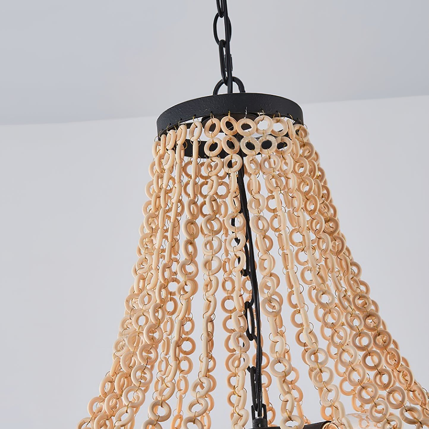 Vevyniel Postmodern Luxury Wooden Metal Chandelier - Lamp Copper