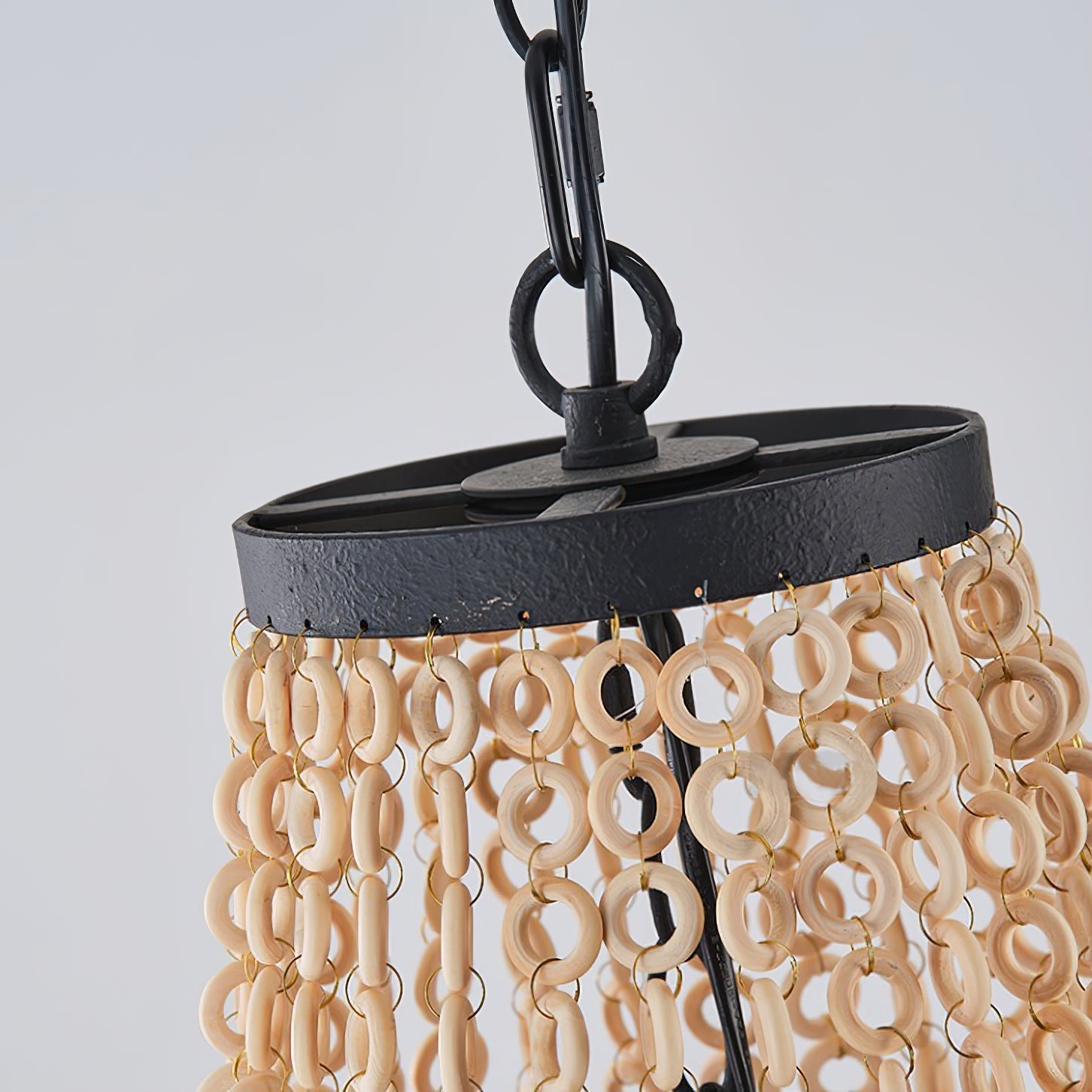 Vevyniel Postmodern Luxury Wooden Metal Chandelier - Lamp Copper