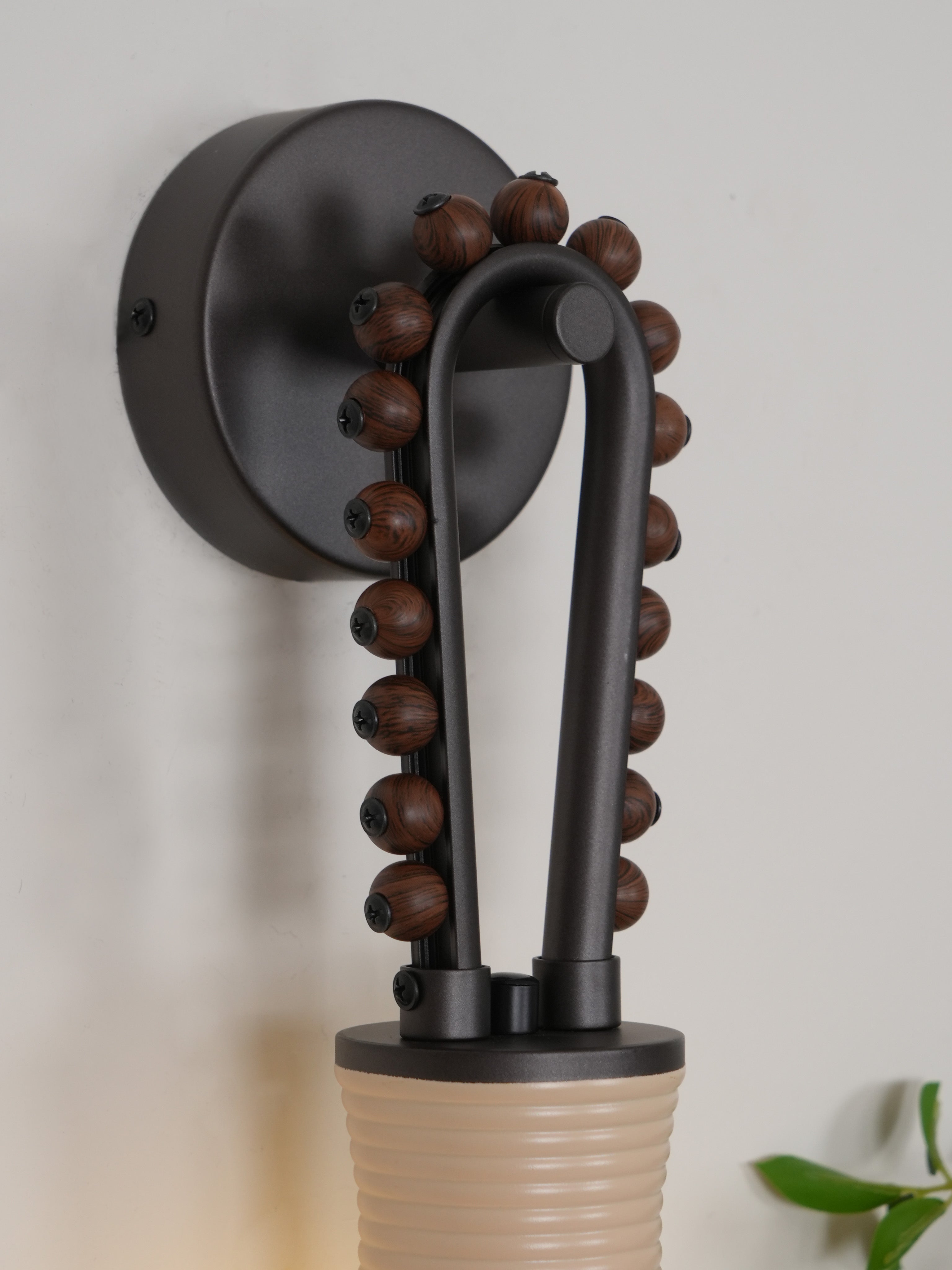 Sytala Applique Murale En Verre De Noyer De Qualité Supérieure - Neutralighting