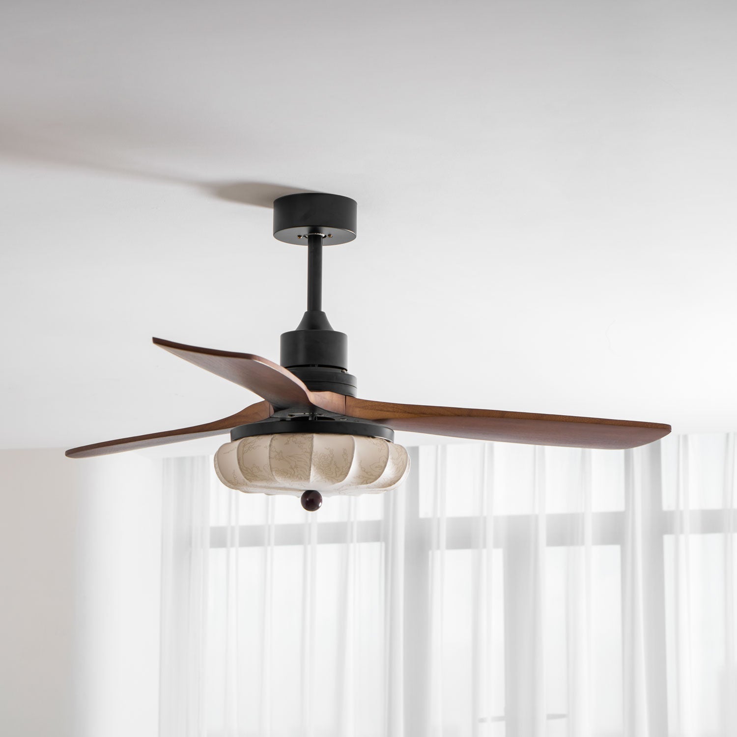Lotus Bloom Ceiling Fan Light-Neutral Decor