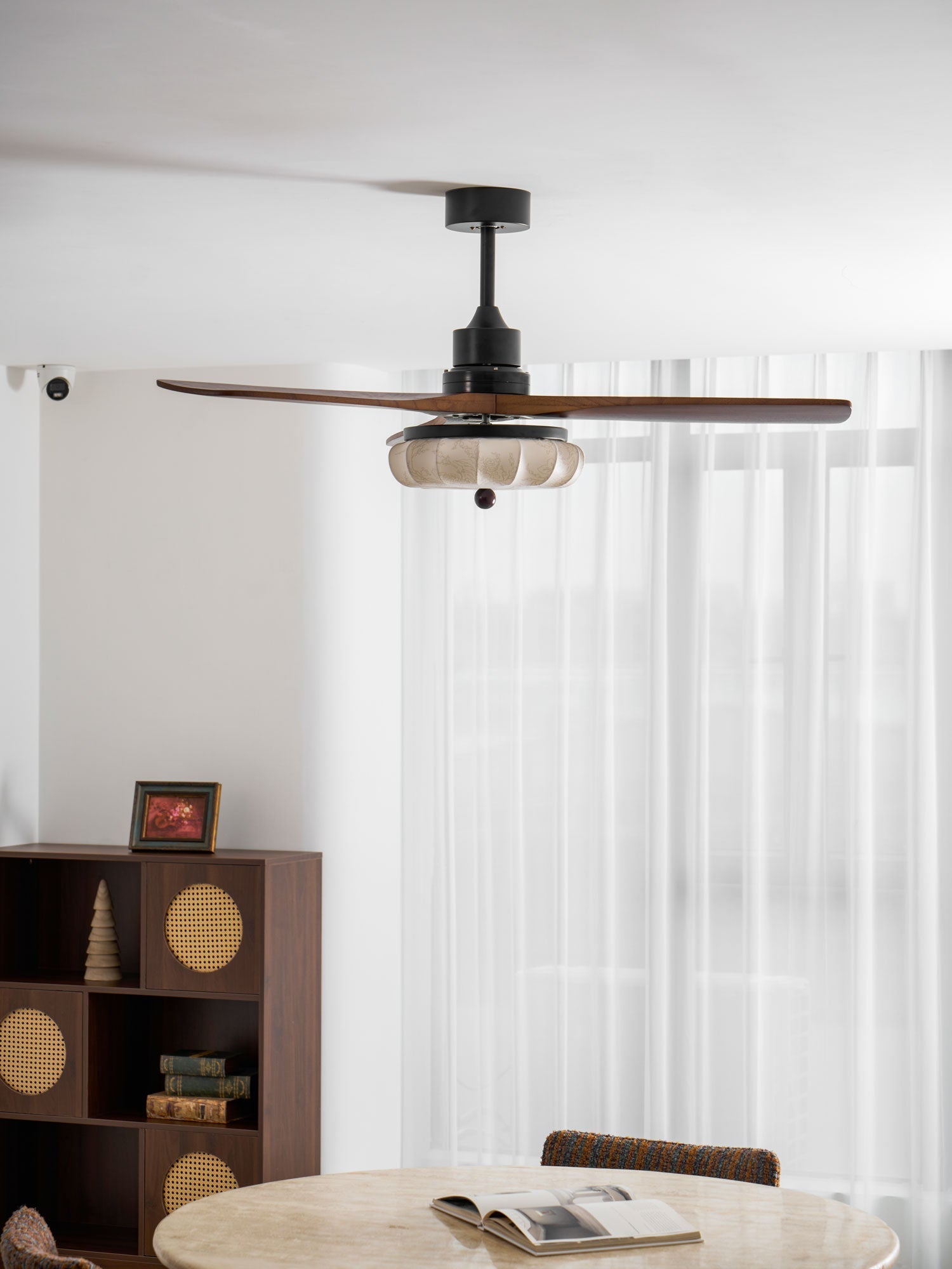 Lotus Bloom Ceiling Fan Light-Neutral Decor