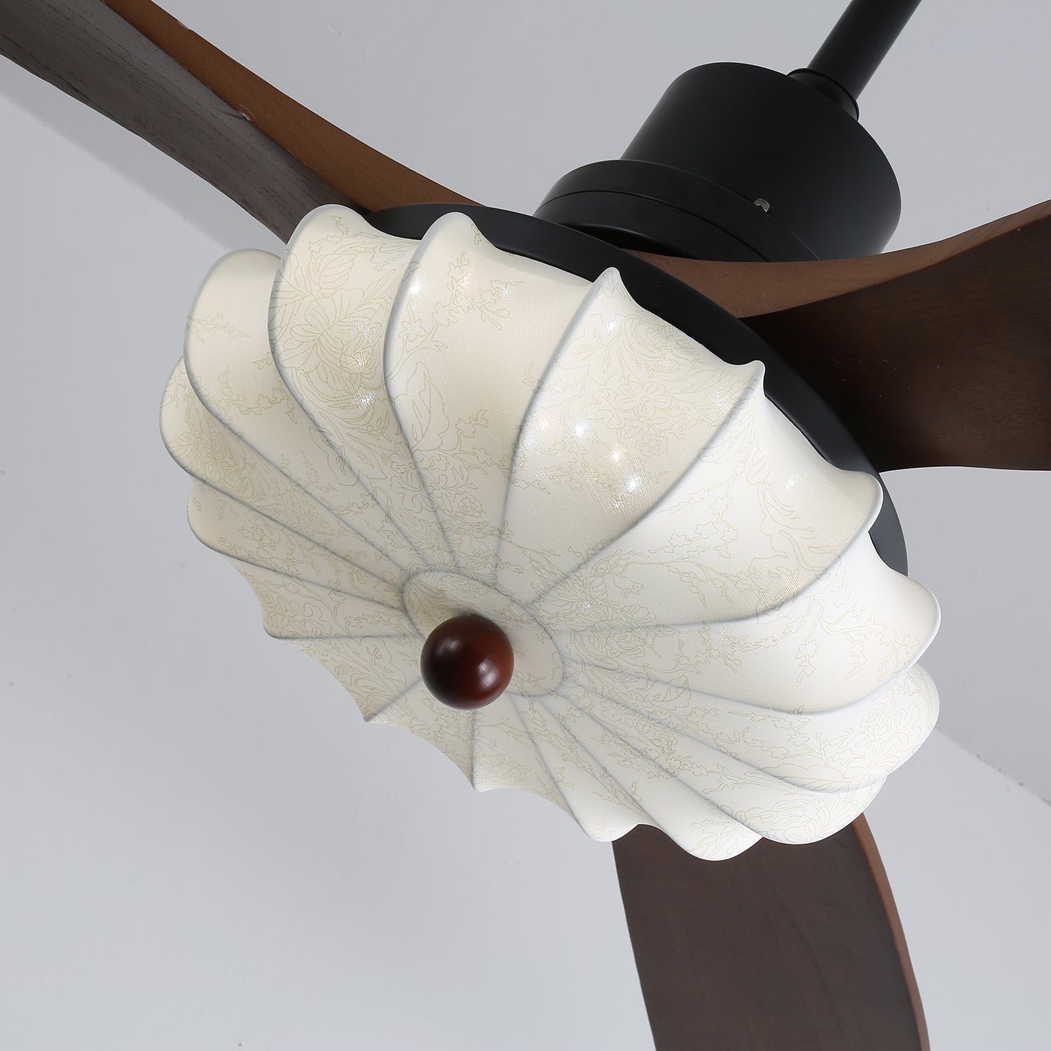 Lotus Bloom Ceiling Fan Light-Neutral Decor
