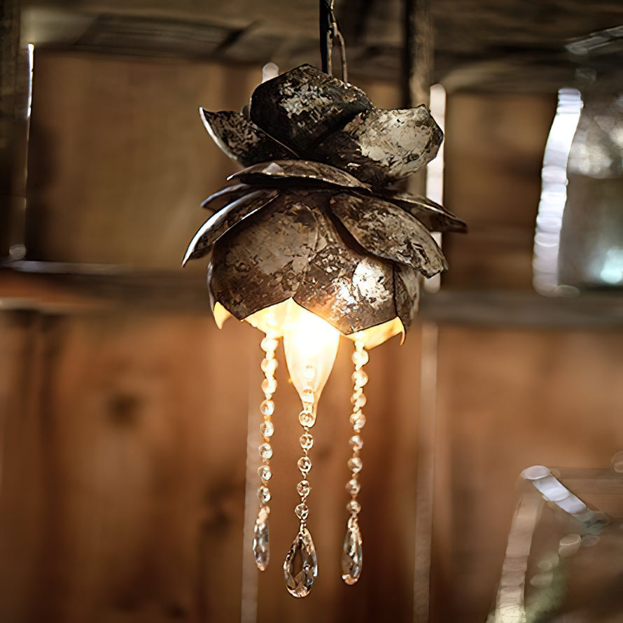 Evareth Individual Creativity Crystal Pendant Lamp - Lamp Copper