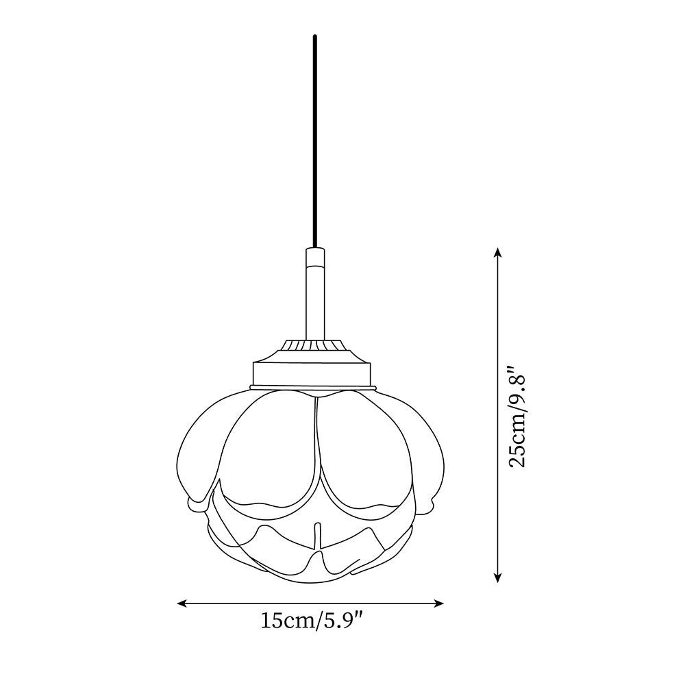 Blaze Suspension Abat-jour Fleur en Verre - Neutralighting