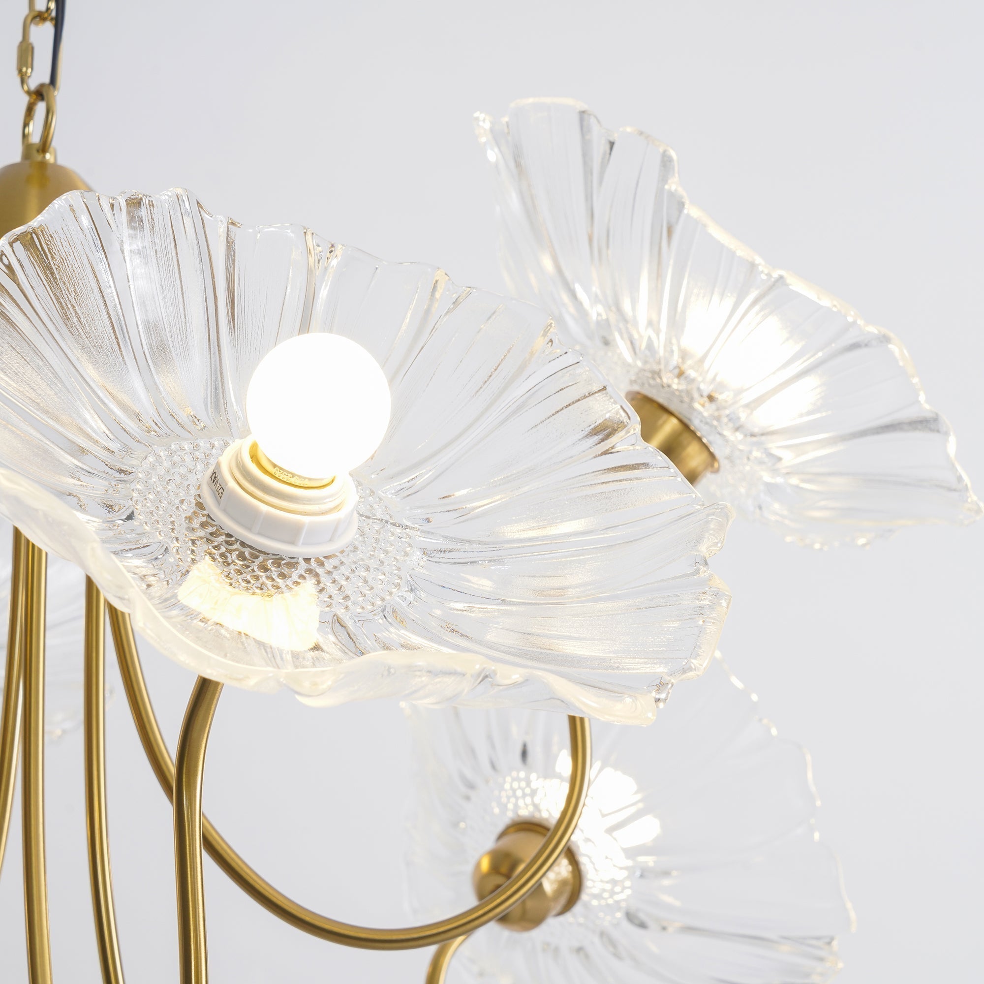Lotus Leaf Glass Chandelier - Blowlighting