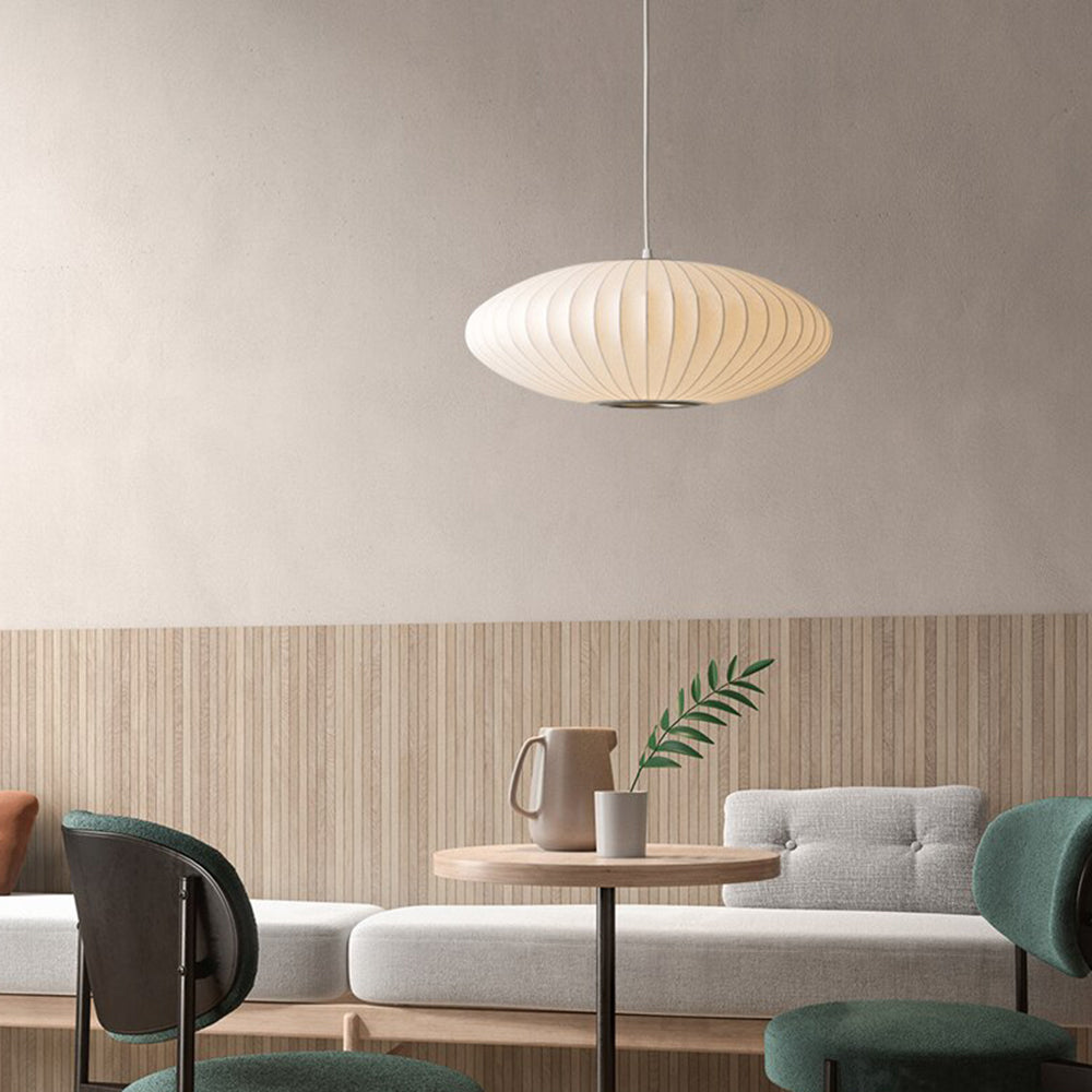 Etrio Suspension Vintage. Métal/Tissu. Blanc. Bar - Neutralighting