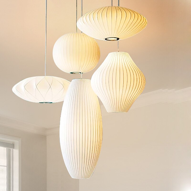 Etrio Suspension Vintage. Métal/Tissu. Blanc. Bar - Neutralighting