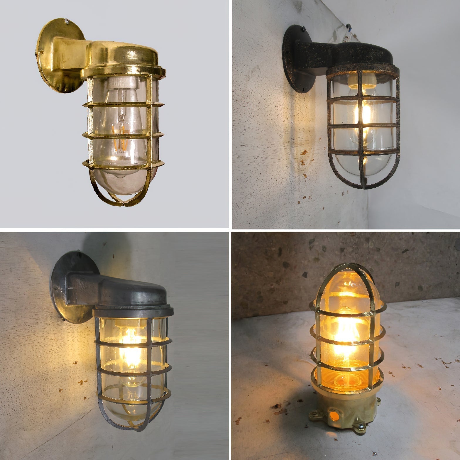 Ozorel Applique Murale Vintage Unique en Métal et Verre - Neutralighting