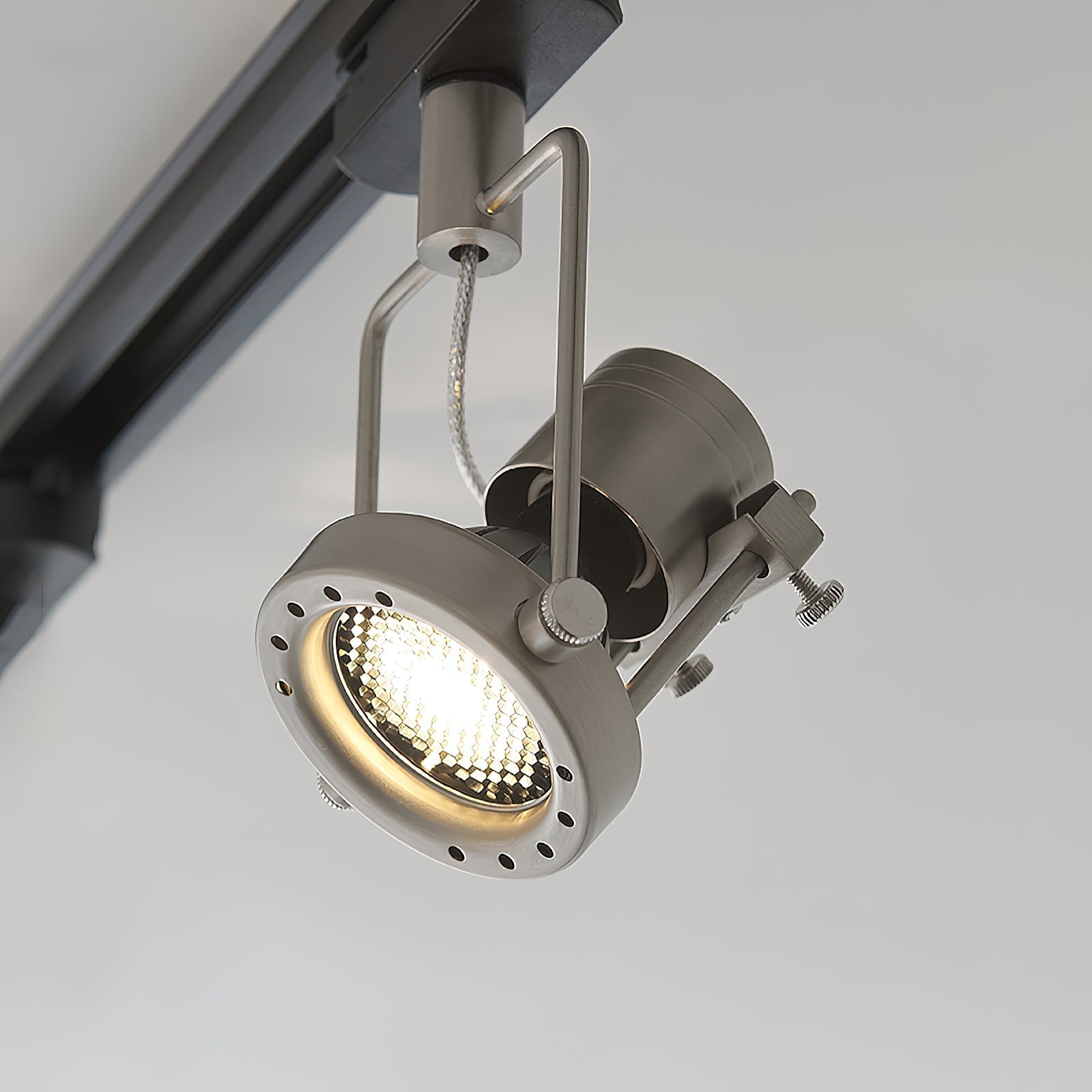 Ivelor Spots Sur Rail Industriels Vintage en Métal et Verre - Neutralighting