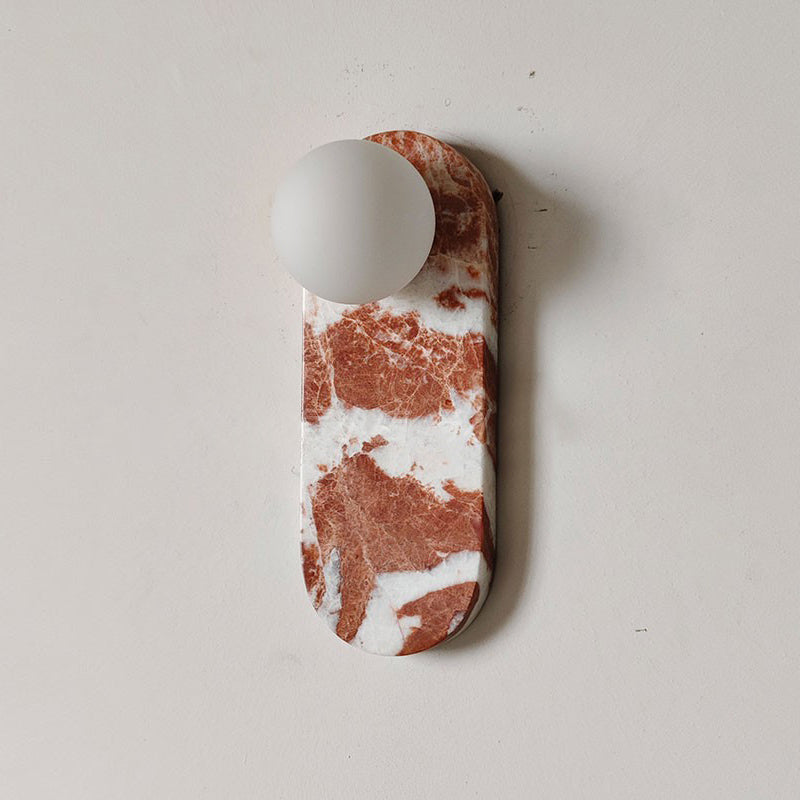 Olnoreth Premium Nordic Art Marble Glass Wall Lamp - Lamp Copper