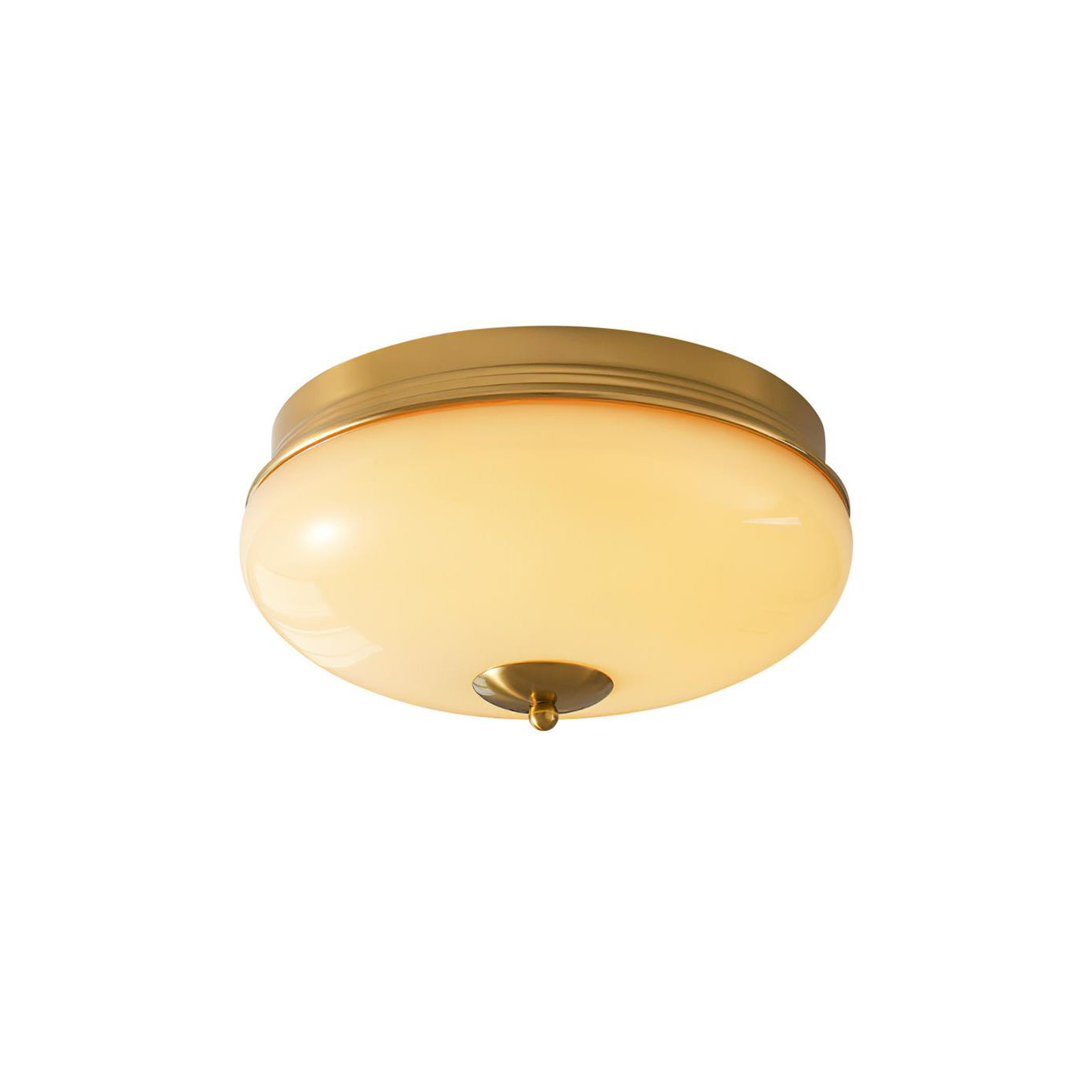 Vatalisra Lampe de Plafond Ronde Métal Verre Minimaliste Moderne - Neutralighting