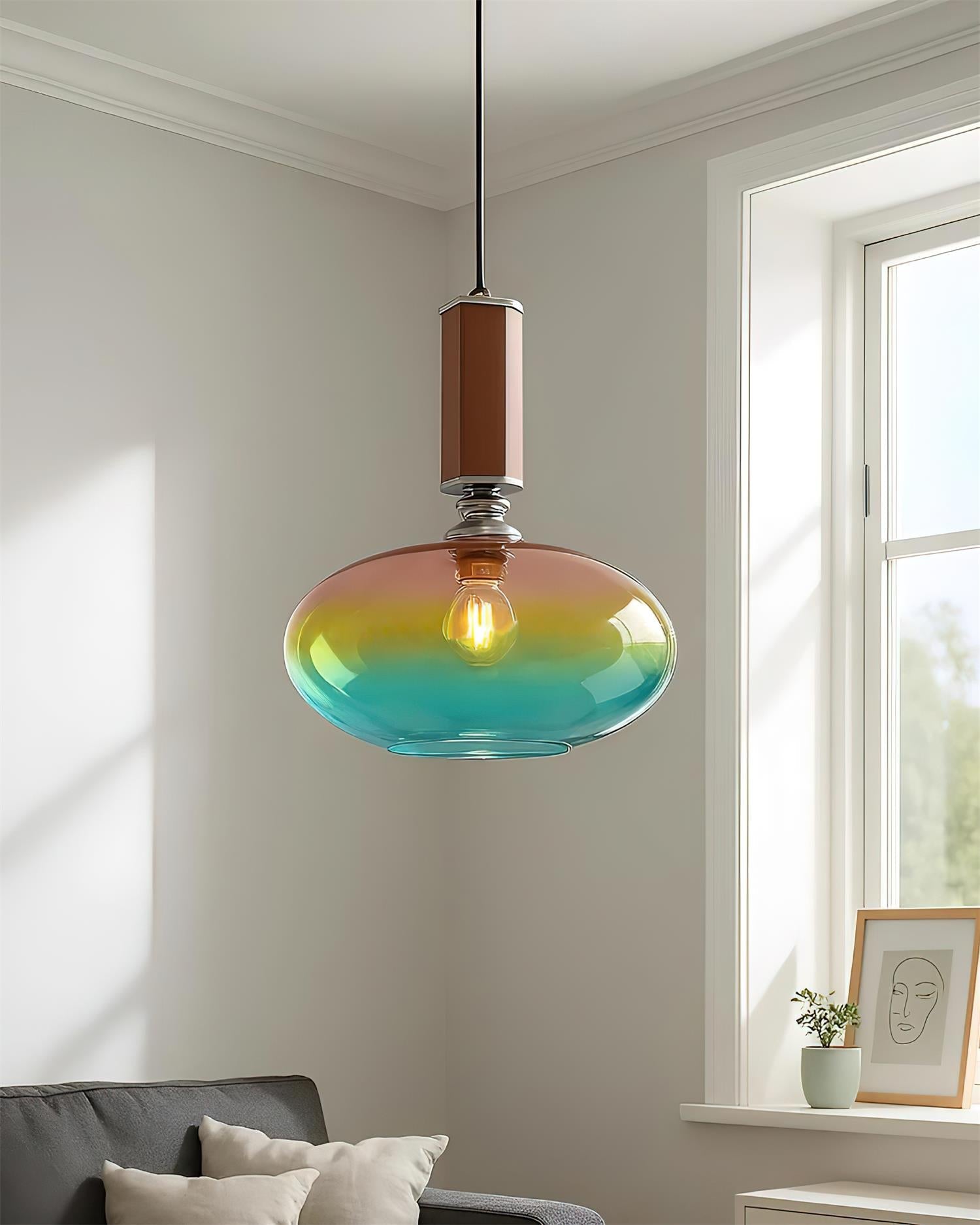Lumia Pastel Gradient Glass Pendant Lamp - Letslighting