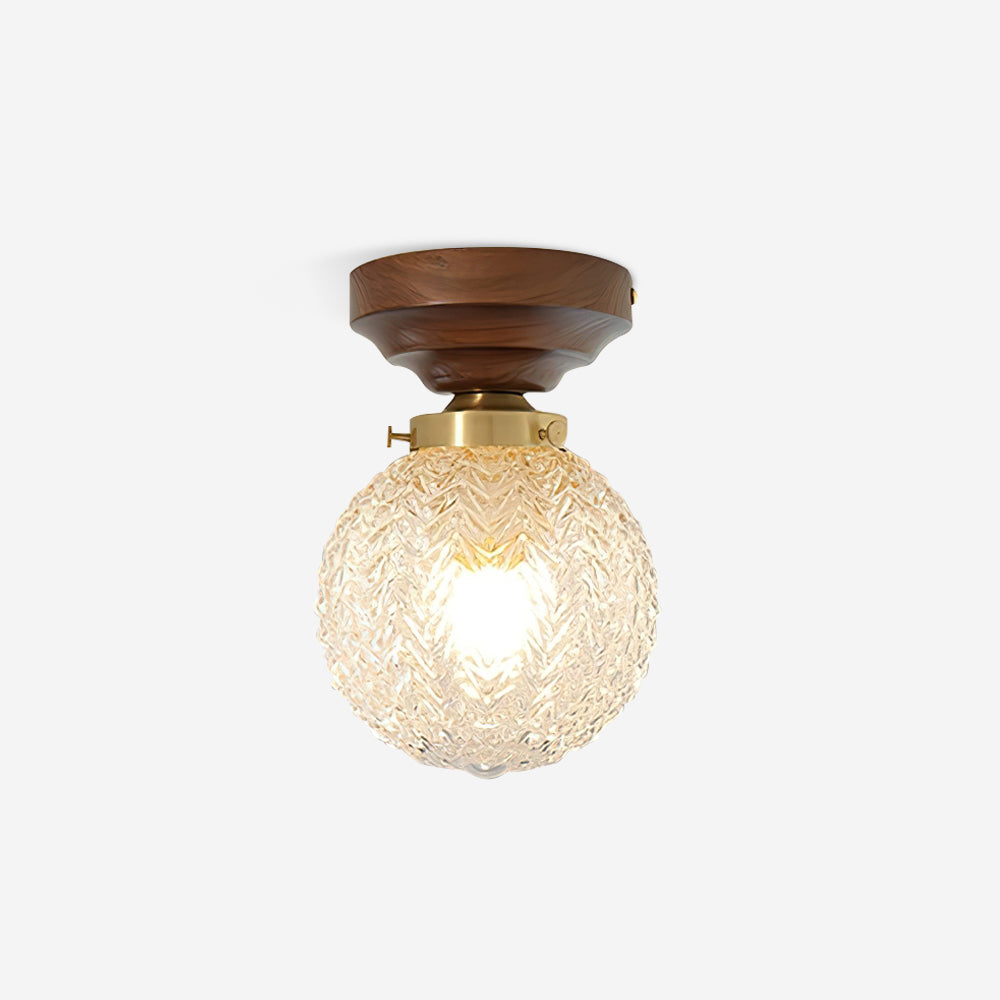 Pavo Plafonnier Verre Transparent Abat-jour Globe - Neutralighting