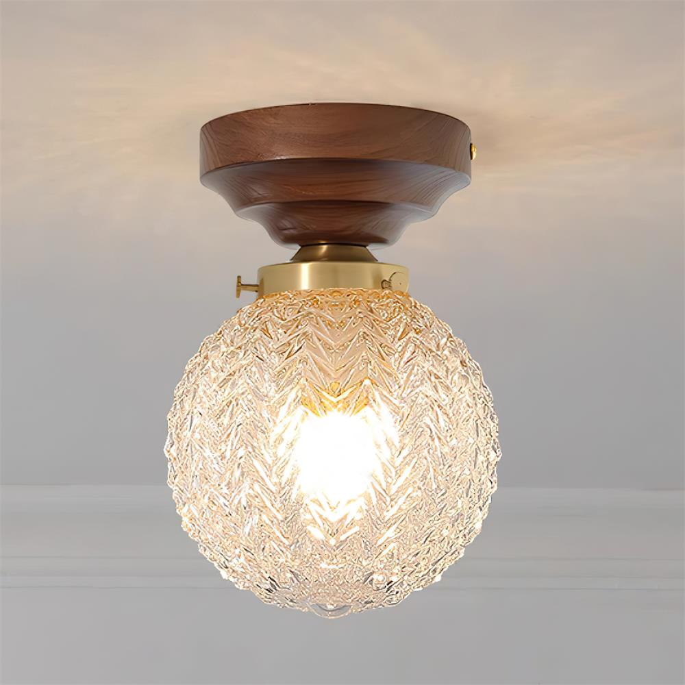 Pavo Plafonnier Verre Transparent Abat-jour Globe - Neutralighting