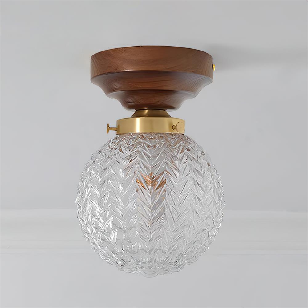 Pavo Plafonnier Verre Transparent Abat-jour Globe - Neutralighting