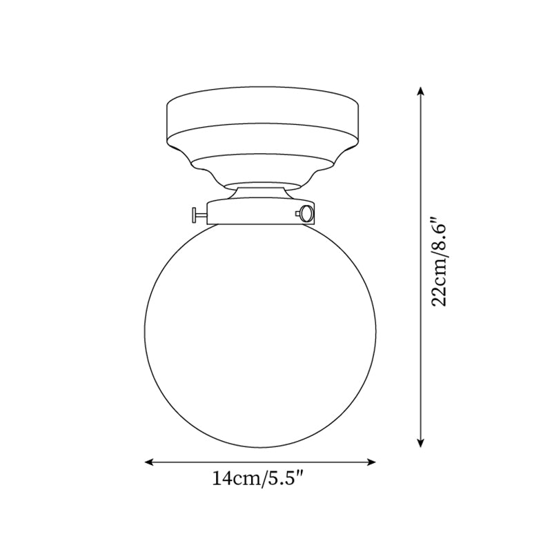 Pavo Plafonnier Verre Transparent Abat-jour Globe - Neutralighting